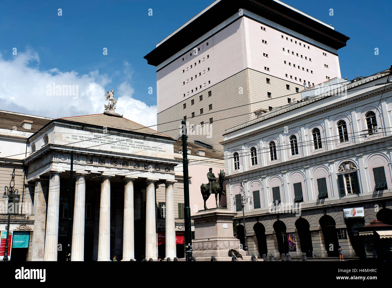 The Teatro Carlo Felice is the principal opera house of Genoa, Italy