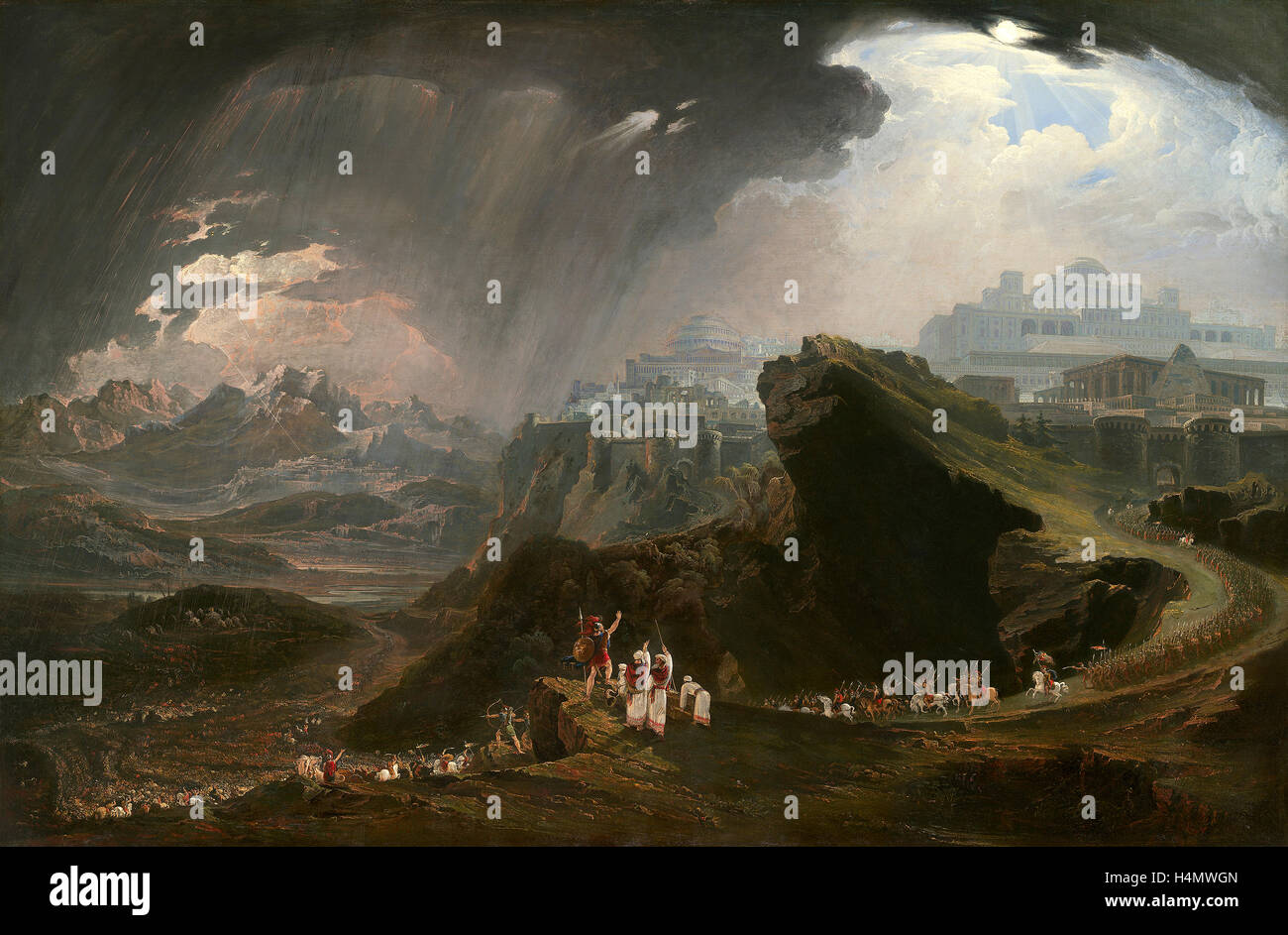 John Martin (British, 1789 1854), Joshua Commanding the Sun to Stand