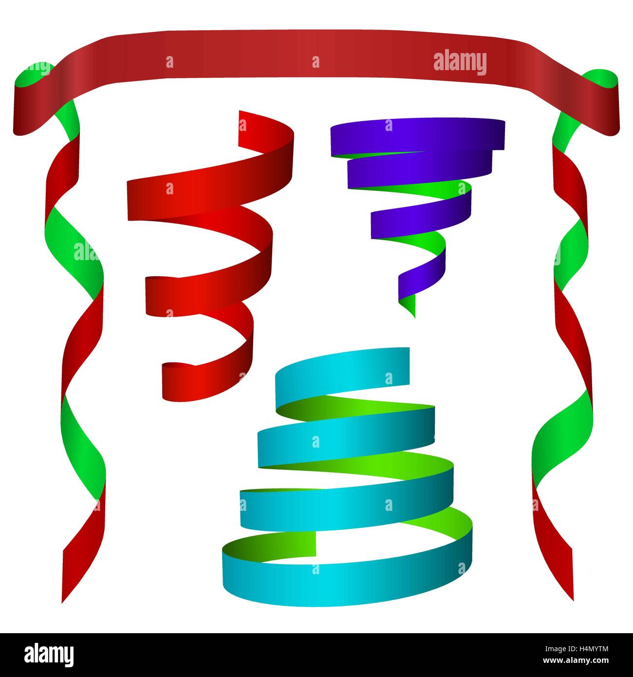 Ribbon set colorful. Vector illustration Stock Vector Image & Art - Alamy