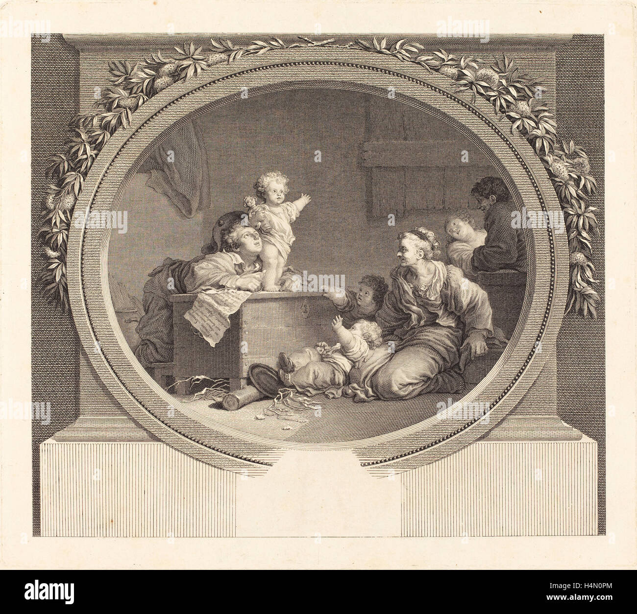 Nicolas Delaunay after JeanHonoré Fragonard (French, 1739 1792), Le