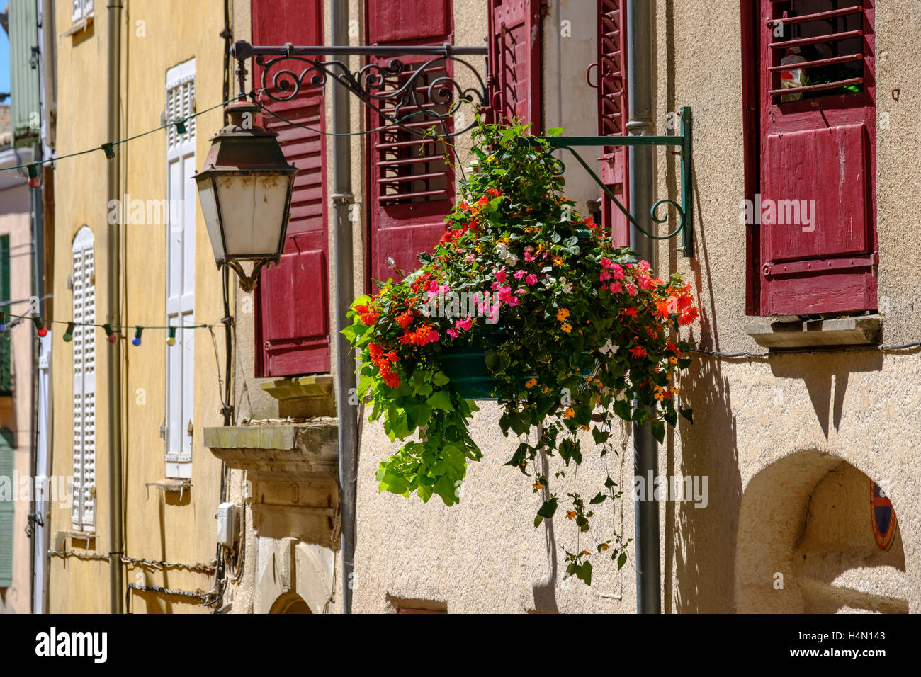 Old house facade shutter hi-res stock photography and images - Alamy