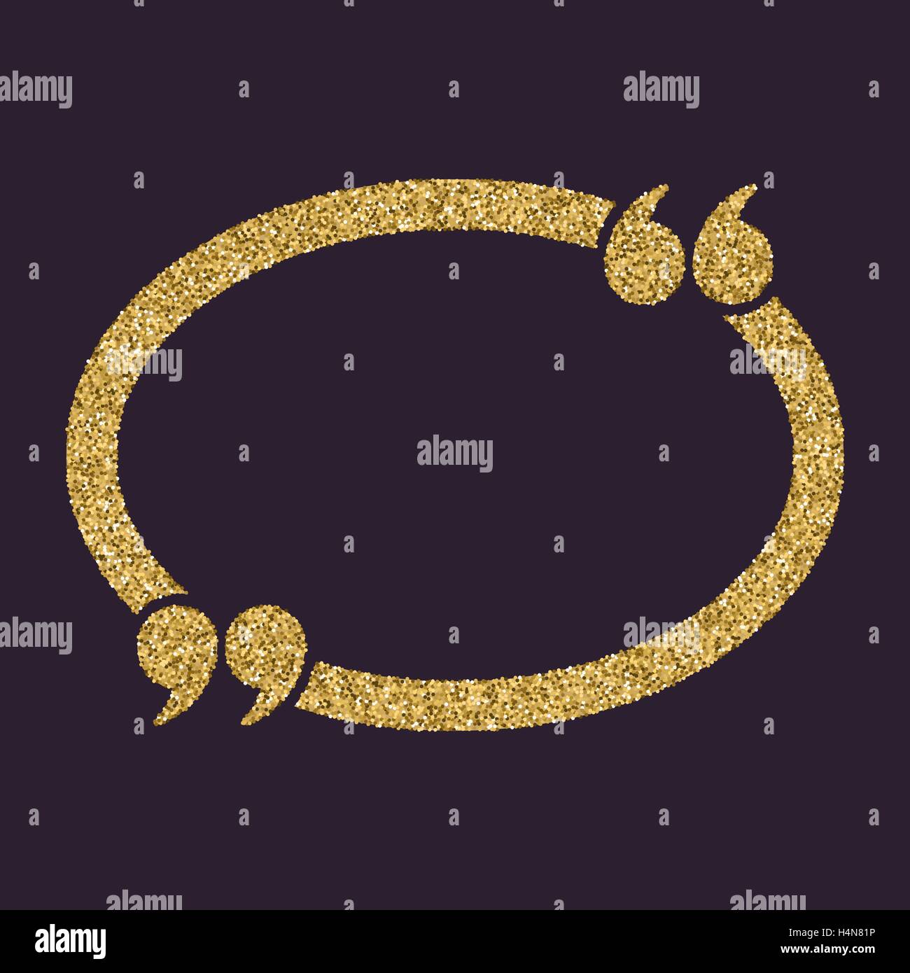 The Quotation Mark Speech Bubble icon. Quotes, citation, opinion symbol