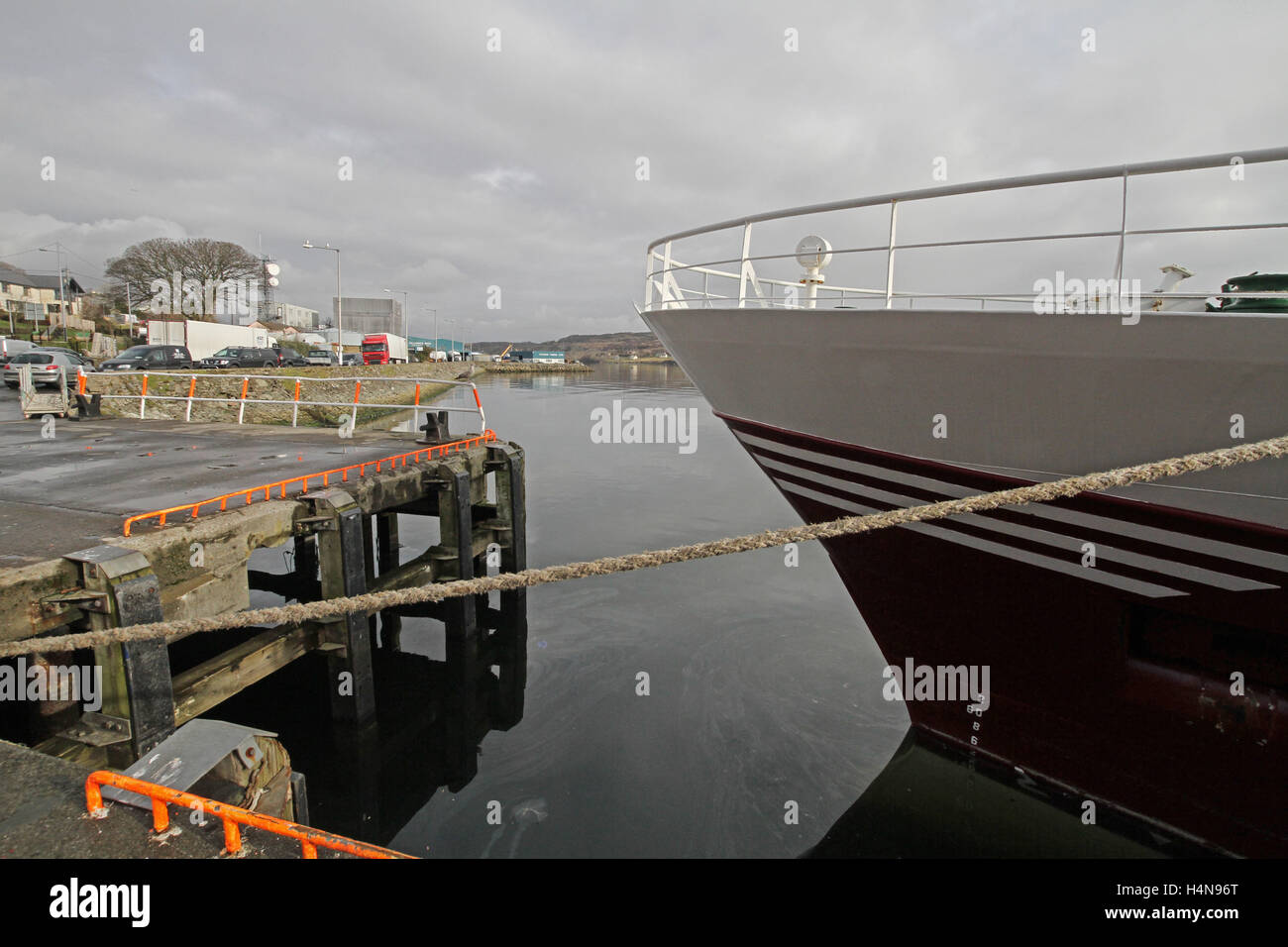 Bow of fishing trawler at Killybegs Harbour Co Donegal Ireland Stock Photo  - Alamy