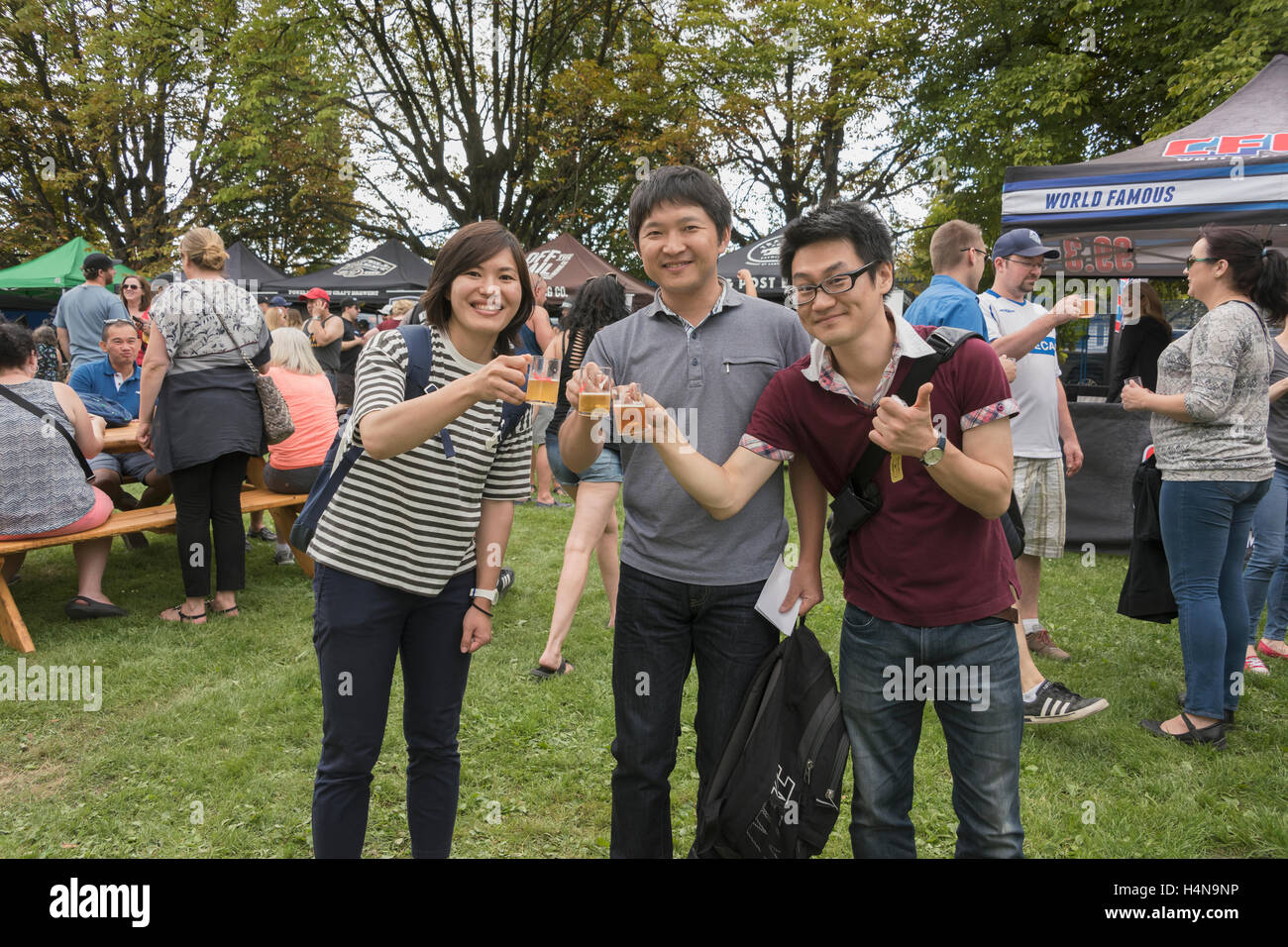 Craft beer tasting at the Pacific National Exhibition, Vancouver