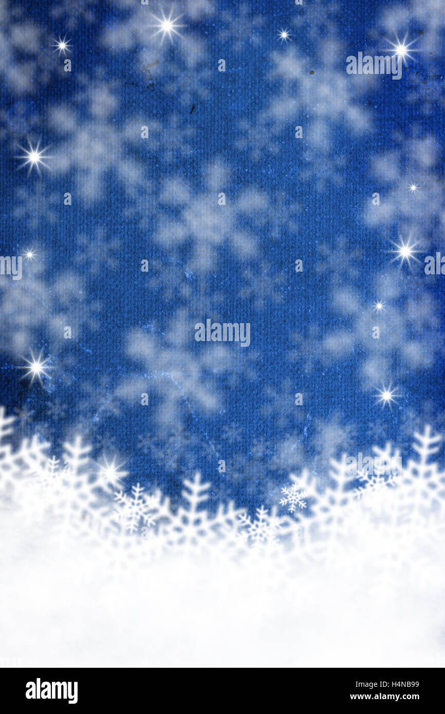 Blue background with snowflakes Stock Photo - Alamy