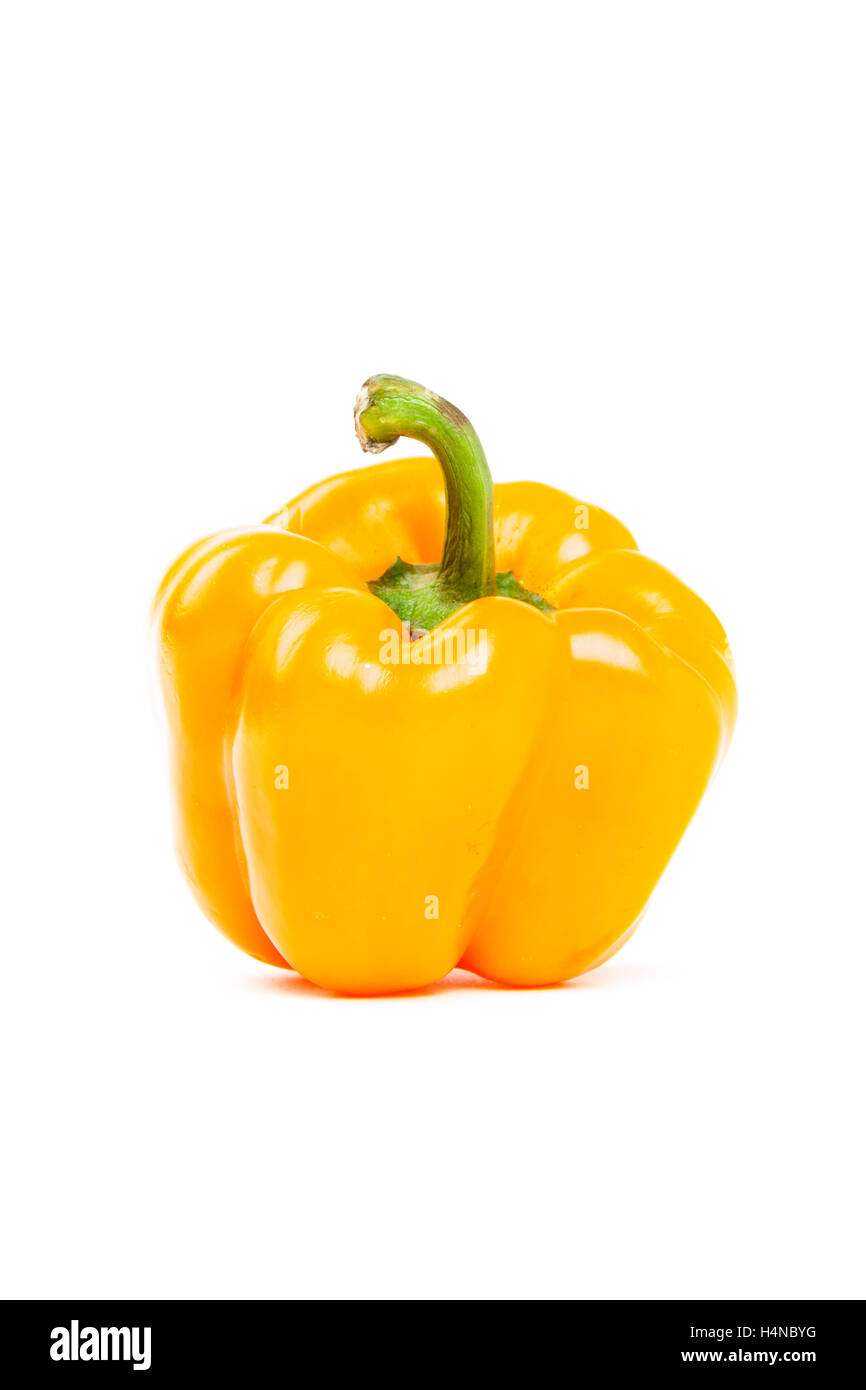 yellow pepper isolated on white Stock Photo