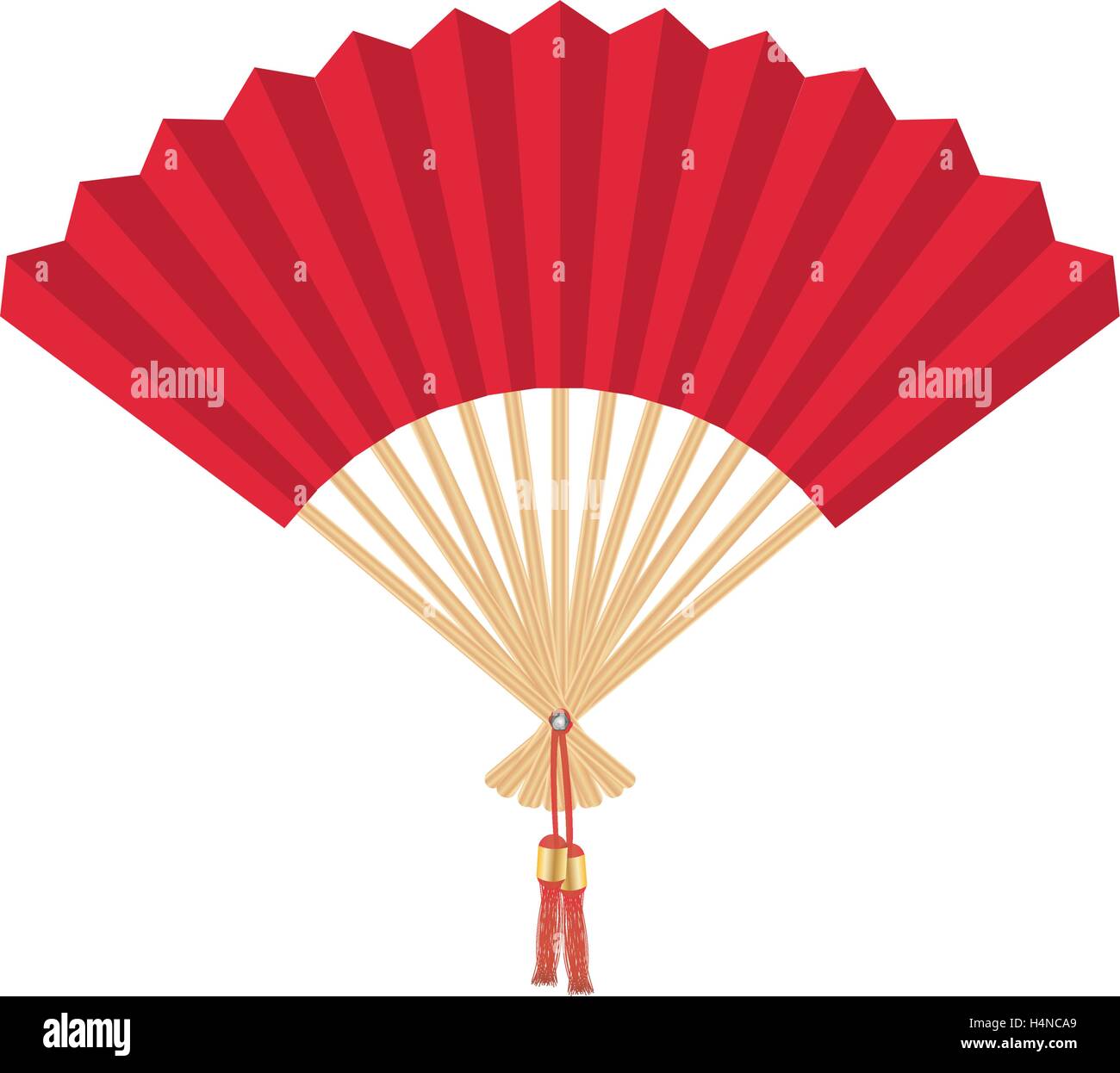 Silk folding fan Stock Vector Images - Alamy