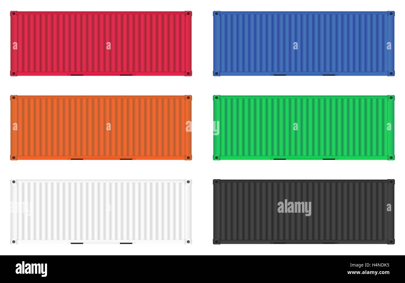 Large metal storage container Stock Vector Images - Alamy