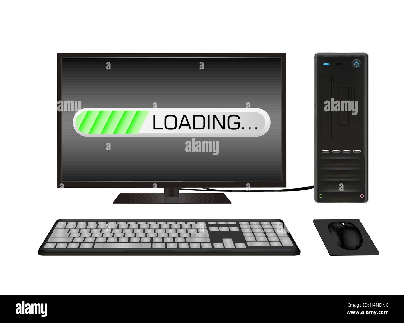 Loading screen computer Cut Out Stock Images & Pictures - Alamy