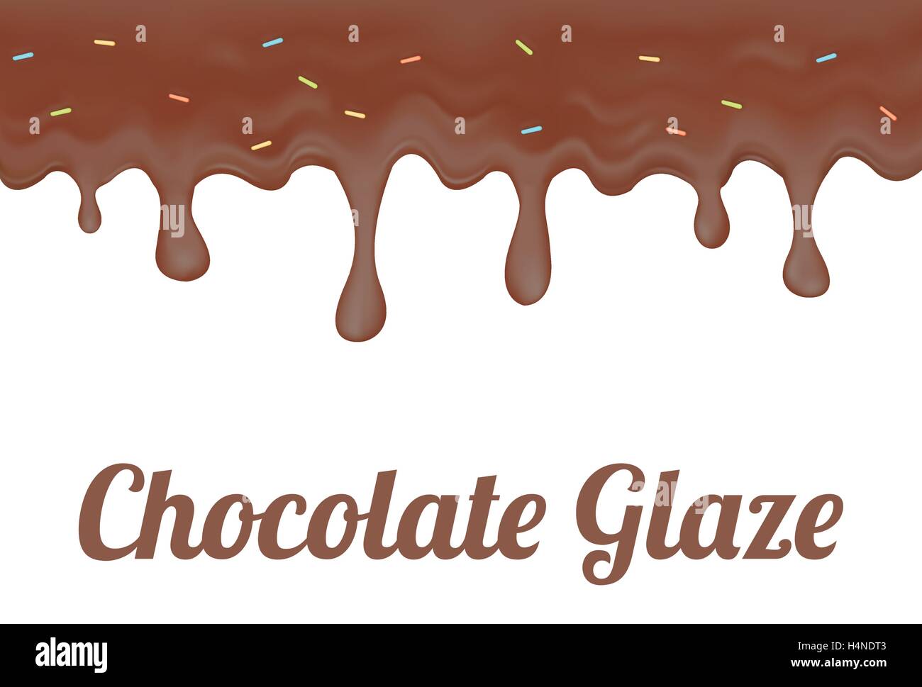 Chocolate Doughnut glaze Stock Vector