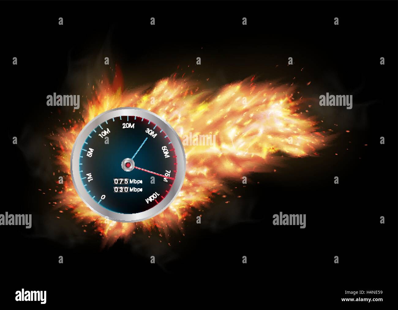 internet speed test meter Stock Vector Image & Art - Alamy