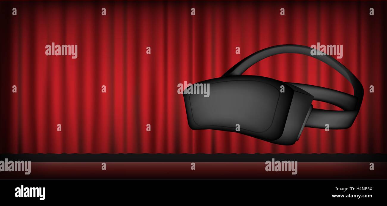 virtual reality glasses headset Stock Vector Image & Art - Alamy