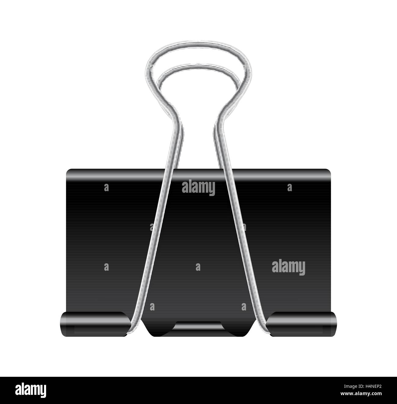 black metal paper clips vector Stock Vector Image & Art Alamy