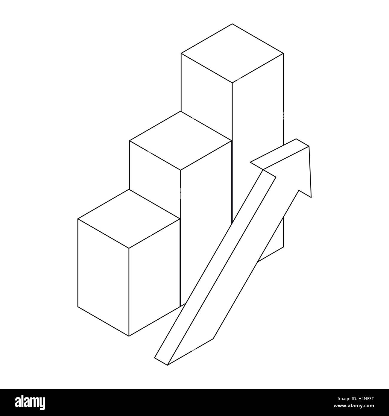 Diagram icon, isometric 3d style Stock Vector Image & Art - Alamy