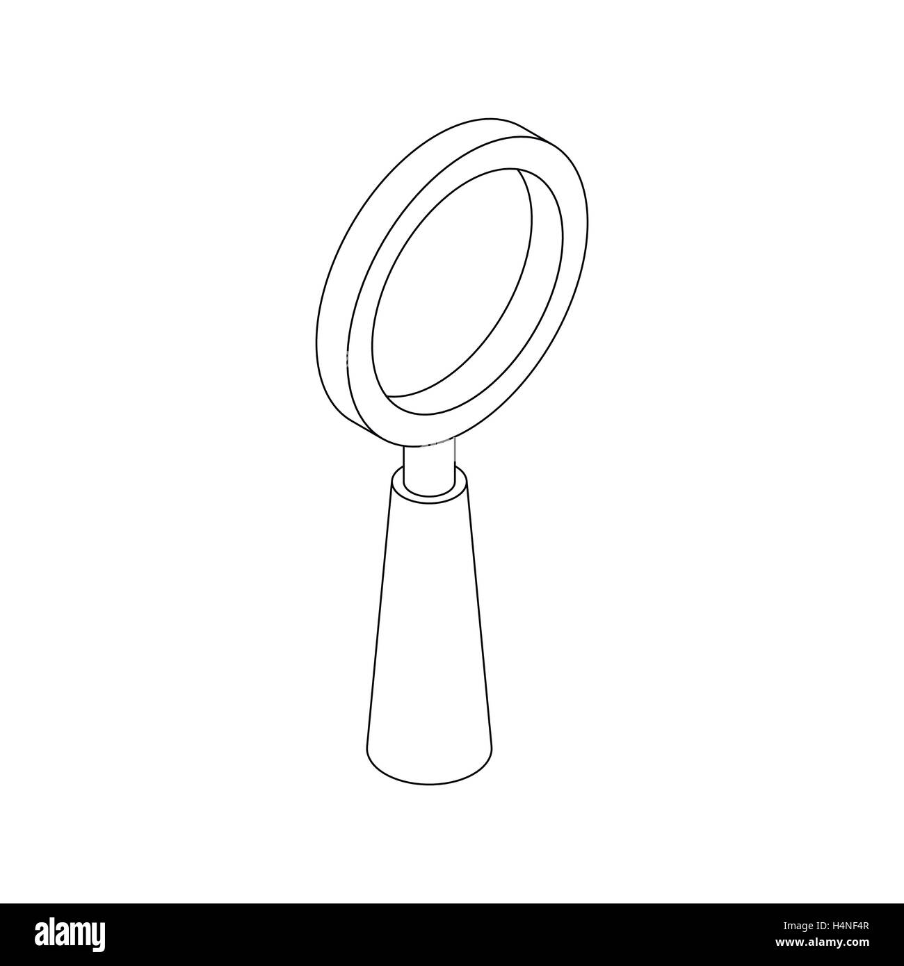 Magnify icon, isometric 3d style Stock Vector Image & Art - Alamy