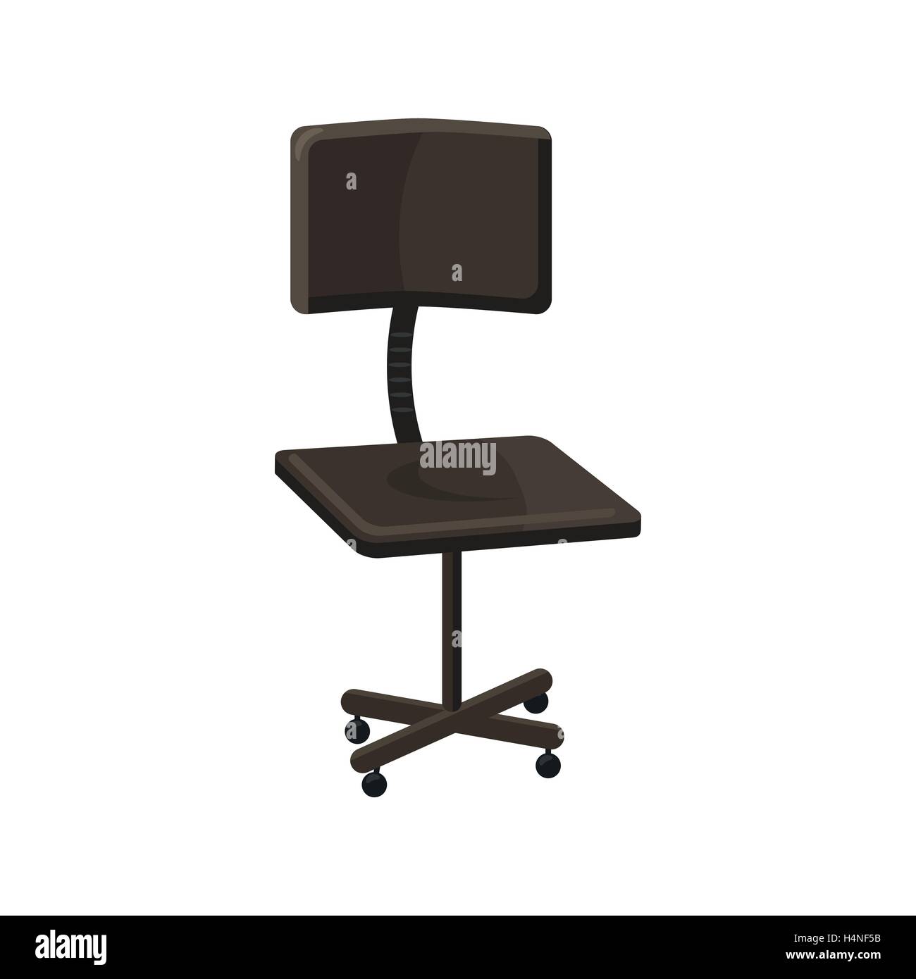 Black office chair icon, cartoon style Stock Vector Image & Art - Alamy