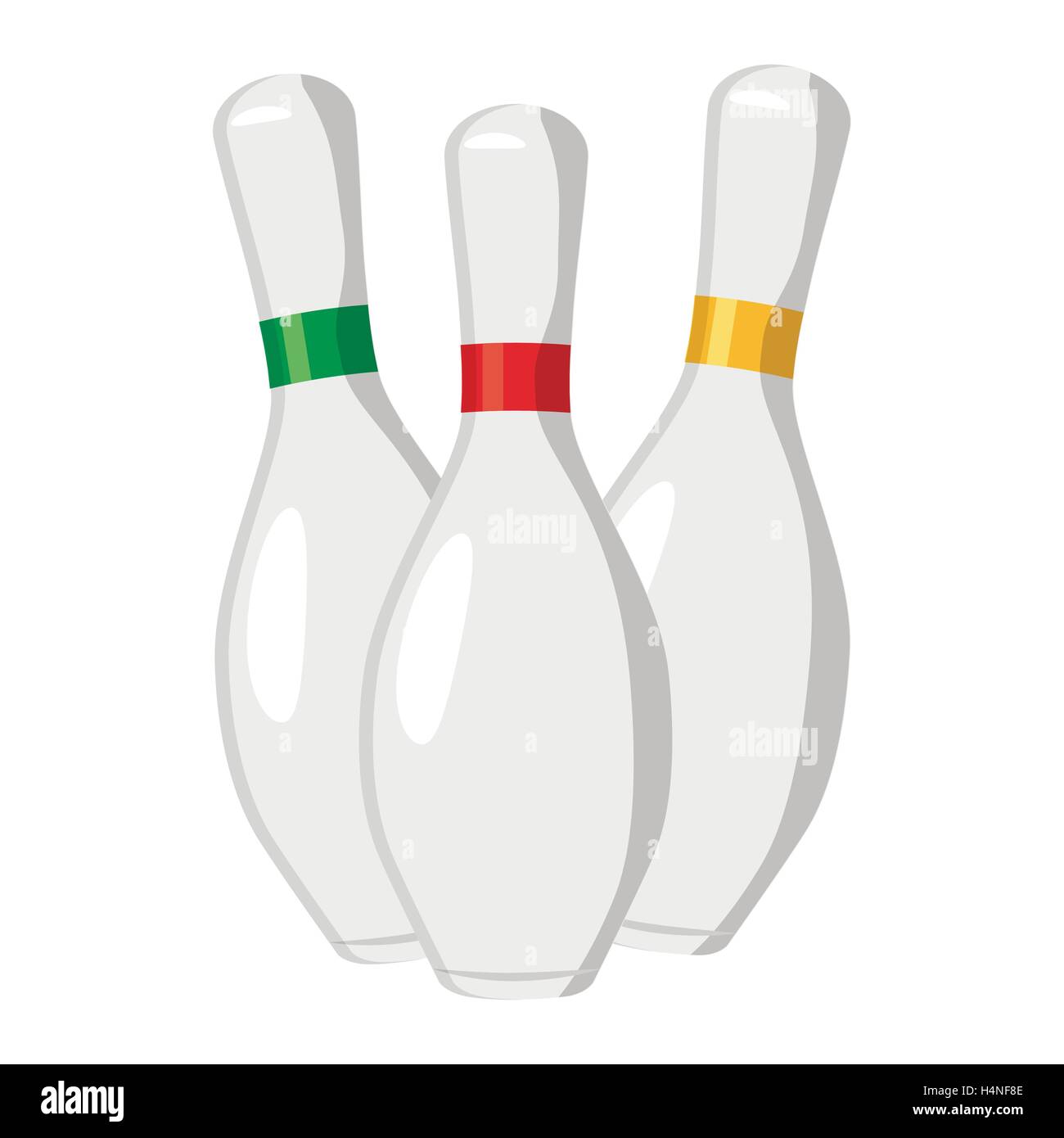 Three bowling pins icon, cartoon style Stock Vector Image & Art - Alamy
