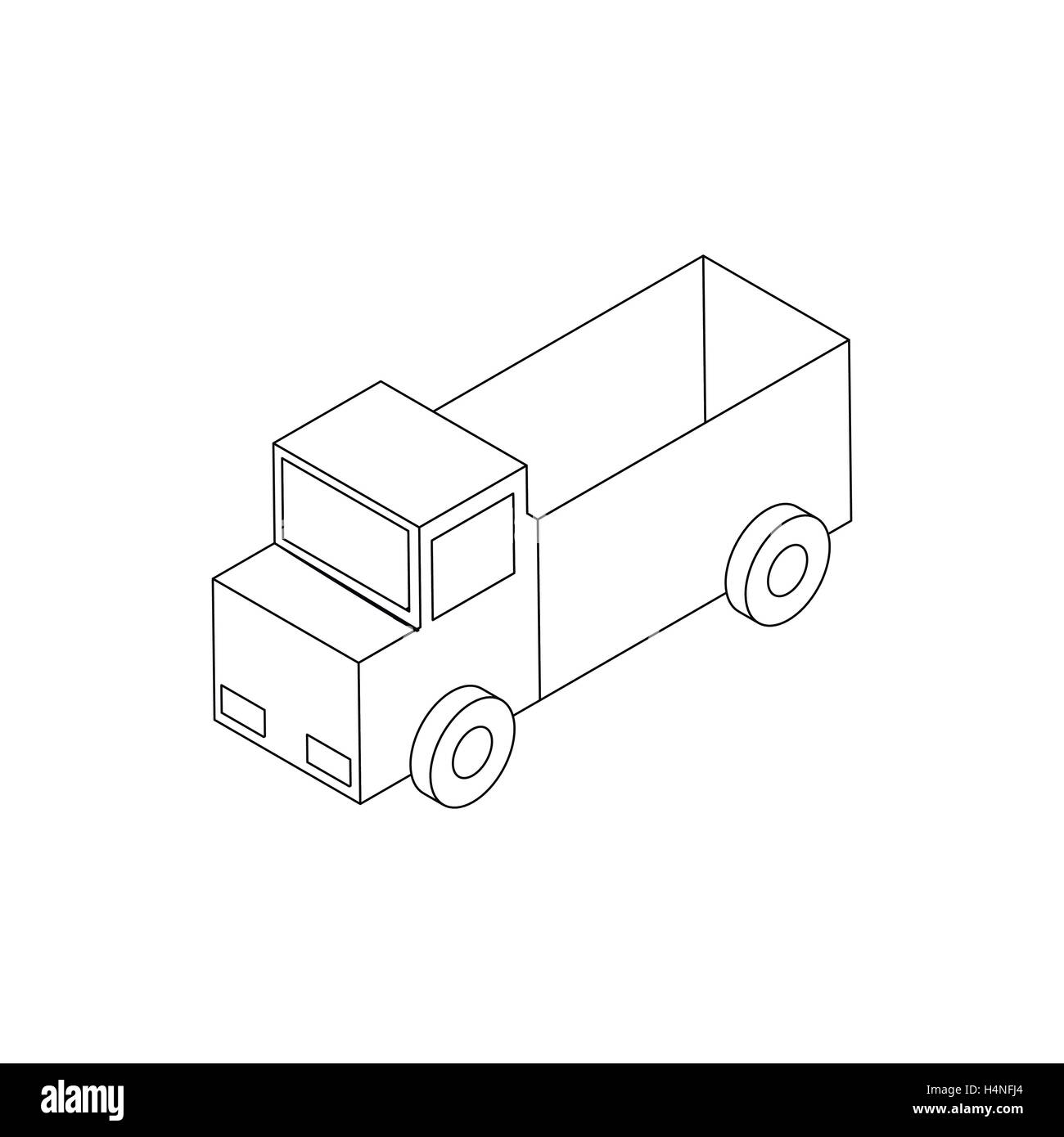 Toy truck icon, isometric 3d style Stock Vector Image & Art - Alamy