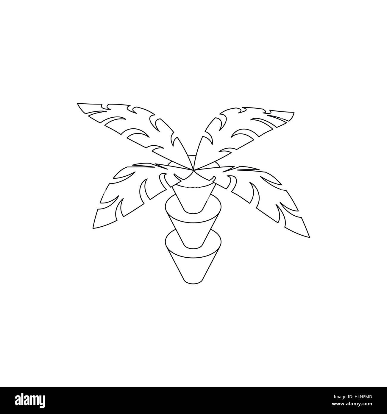 Coconut palm tree icon, isometric 3d style Stock Vector Image & Art - Alamy 
