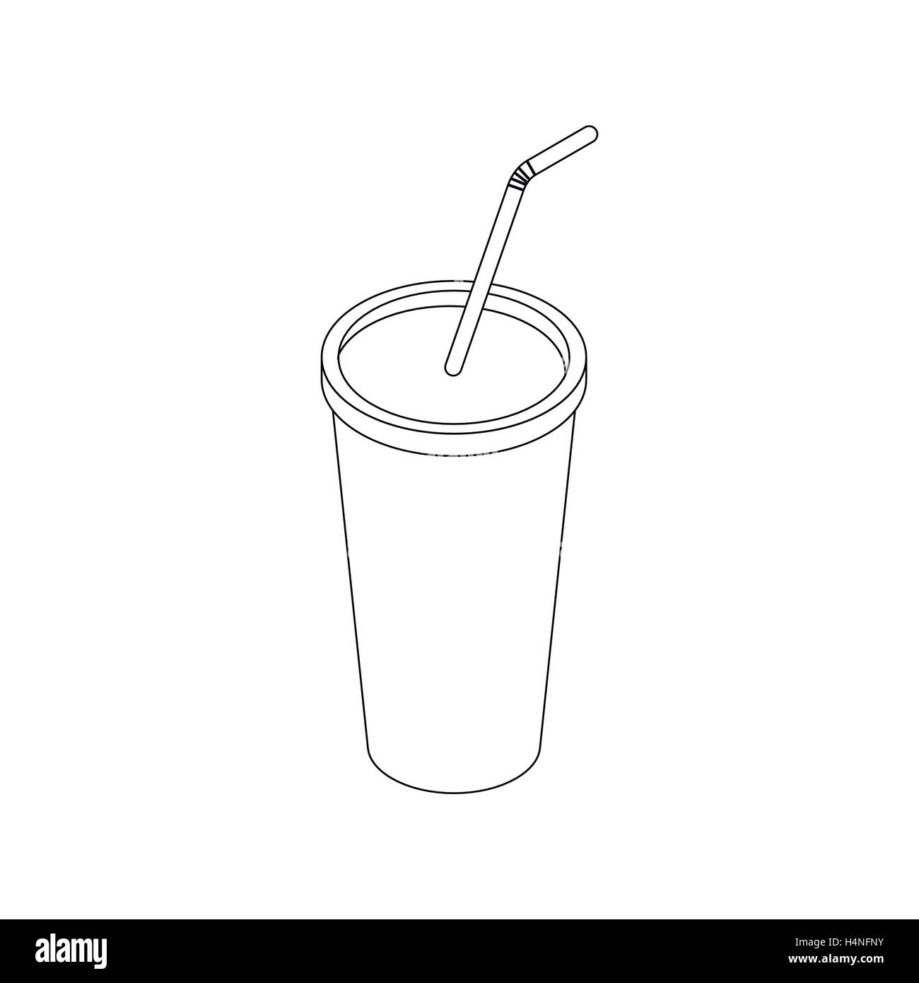 Plastic cup icon, isometric 3d style Stock Vector Image & Art - Alamy