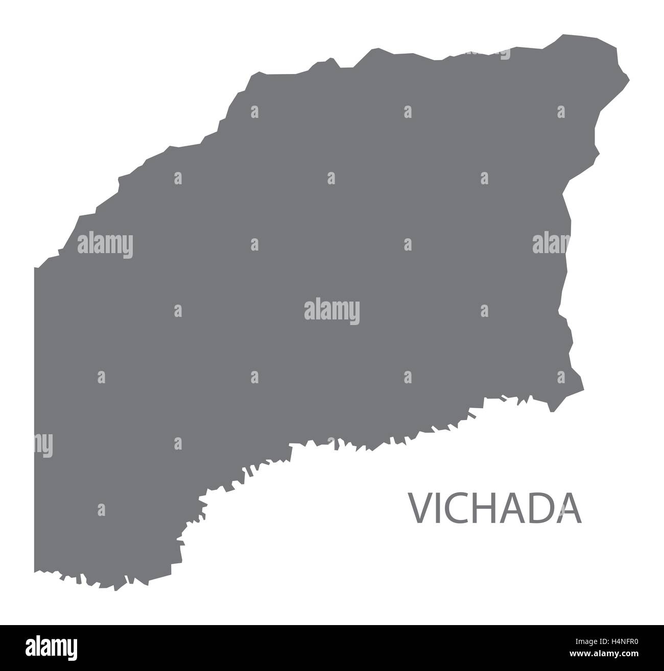 Vichada Colombia Map in grey Stock Vector