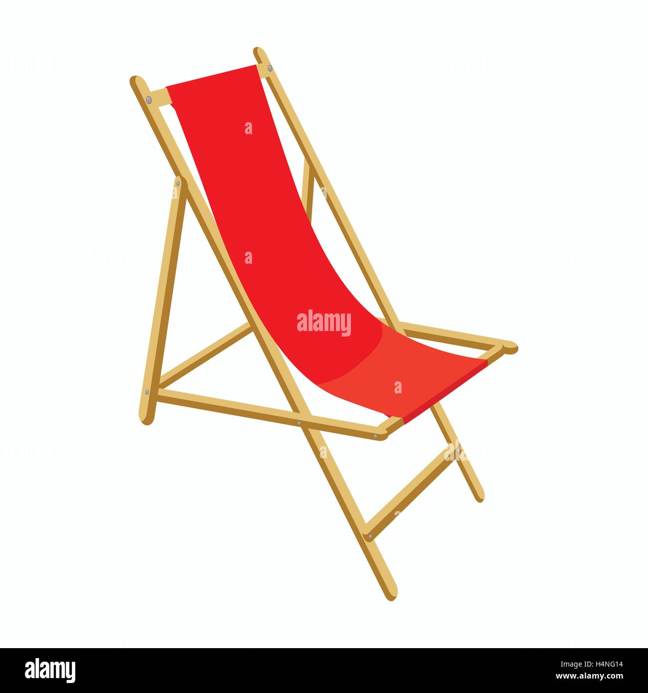 Beach chair icon, cartoon style Stock Vector Image & Art - Alamy