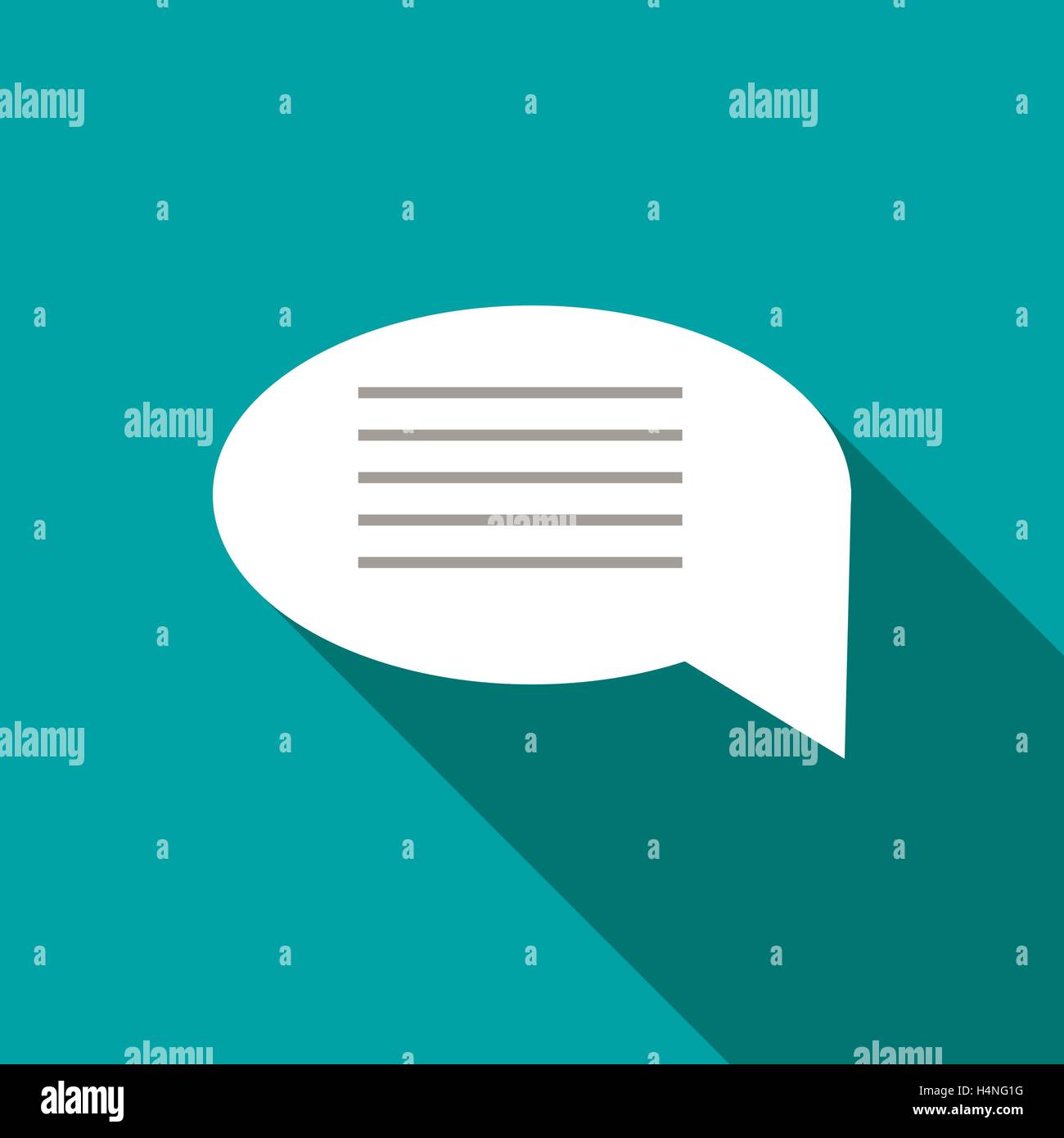 Speech bubble icon, flat style Stock Vector Image & Art - Alamy