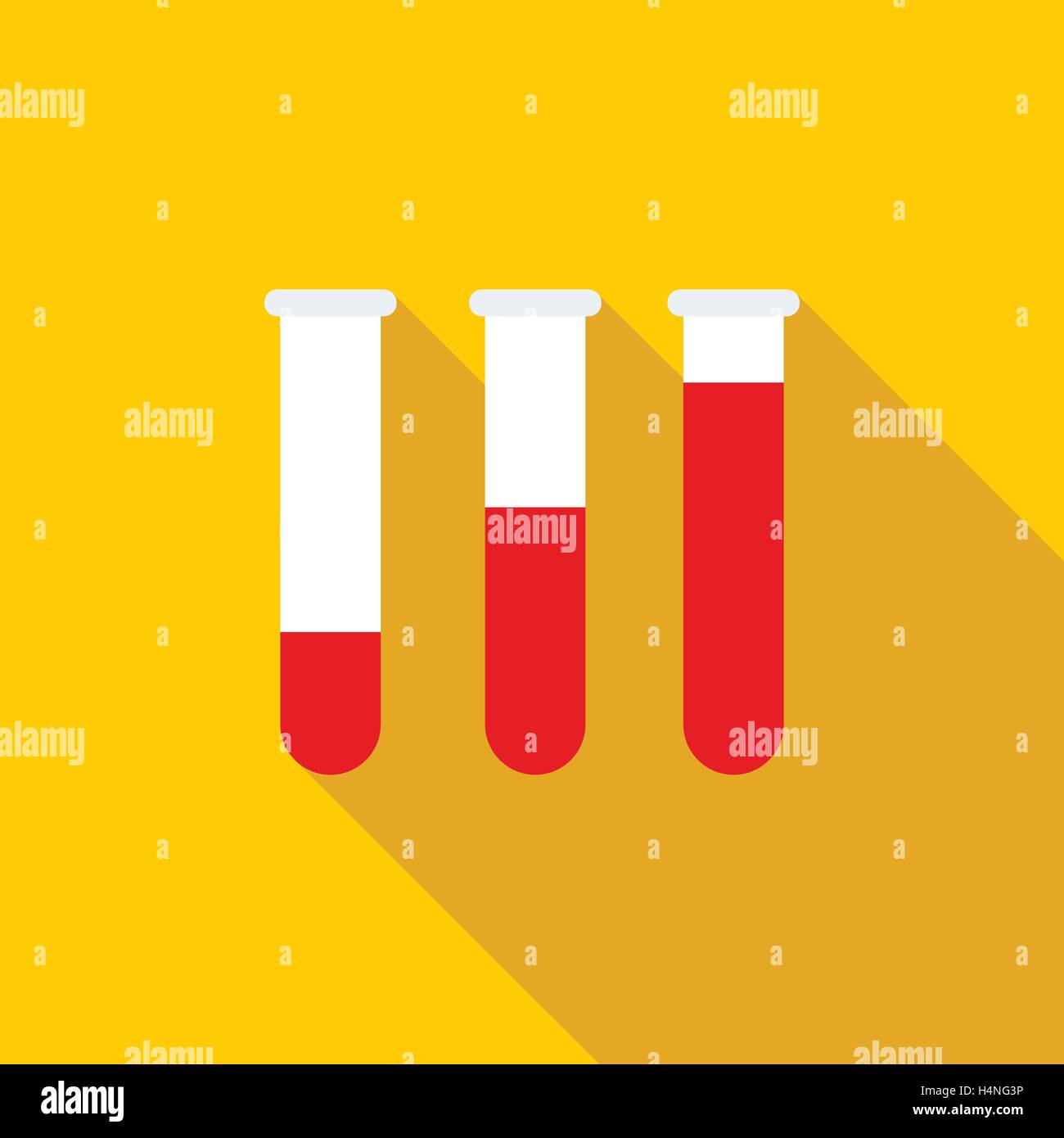 Medical test tubes with blood in holder icon Stock Vector Image & Art ...