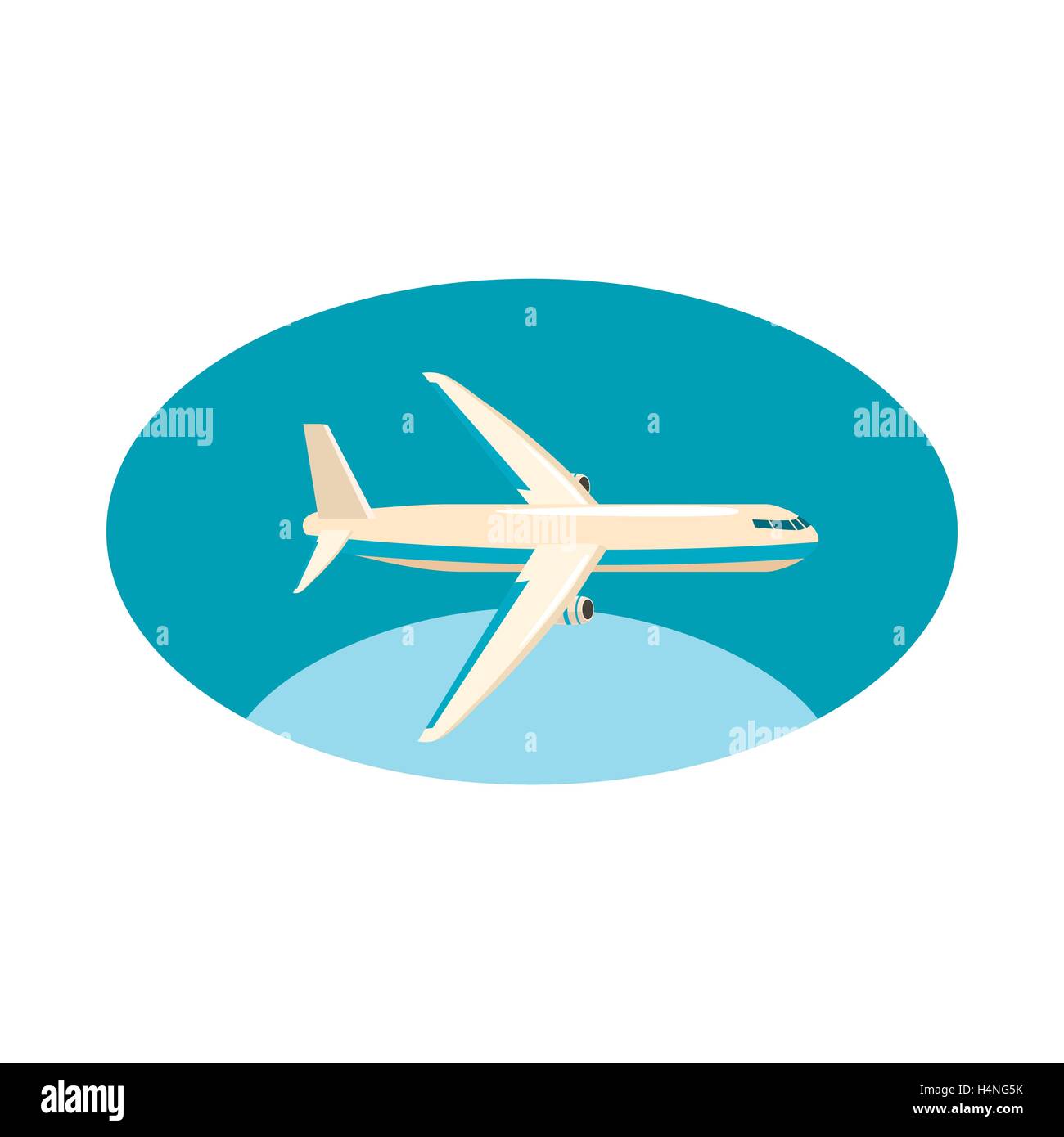 Cargo plane icon, cartoon style Stock Vector
