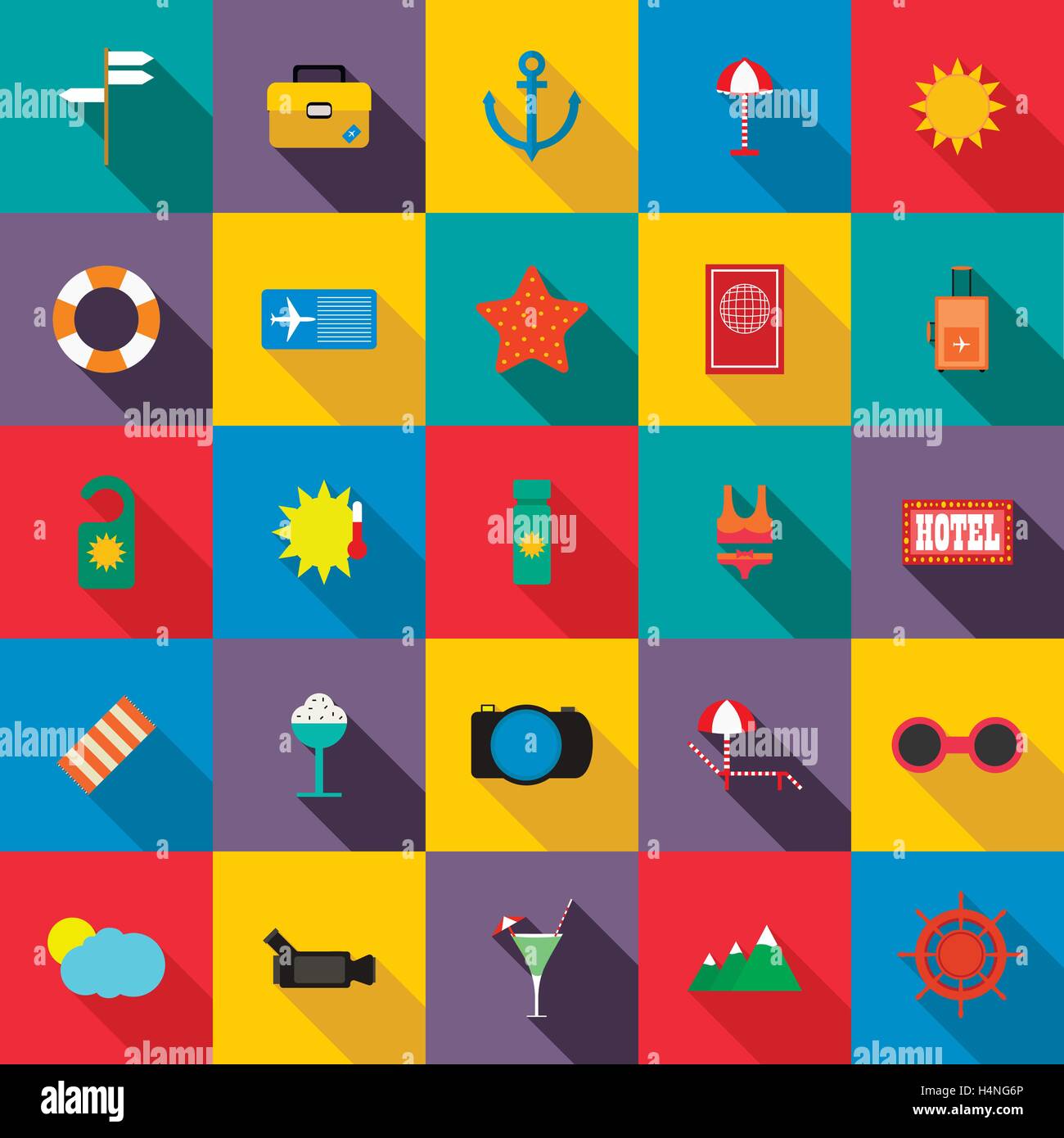 Travel set icons Stock Vector Image & Art - Alamy