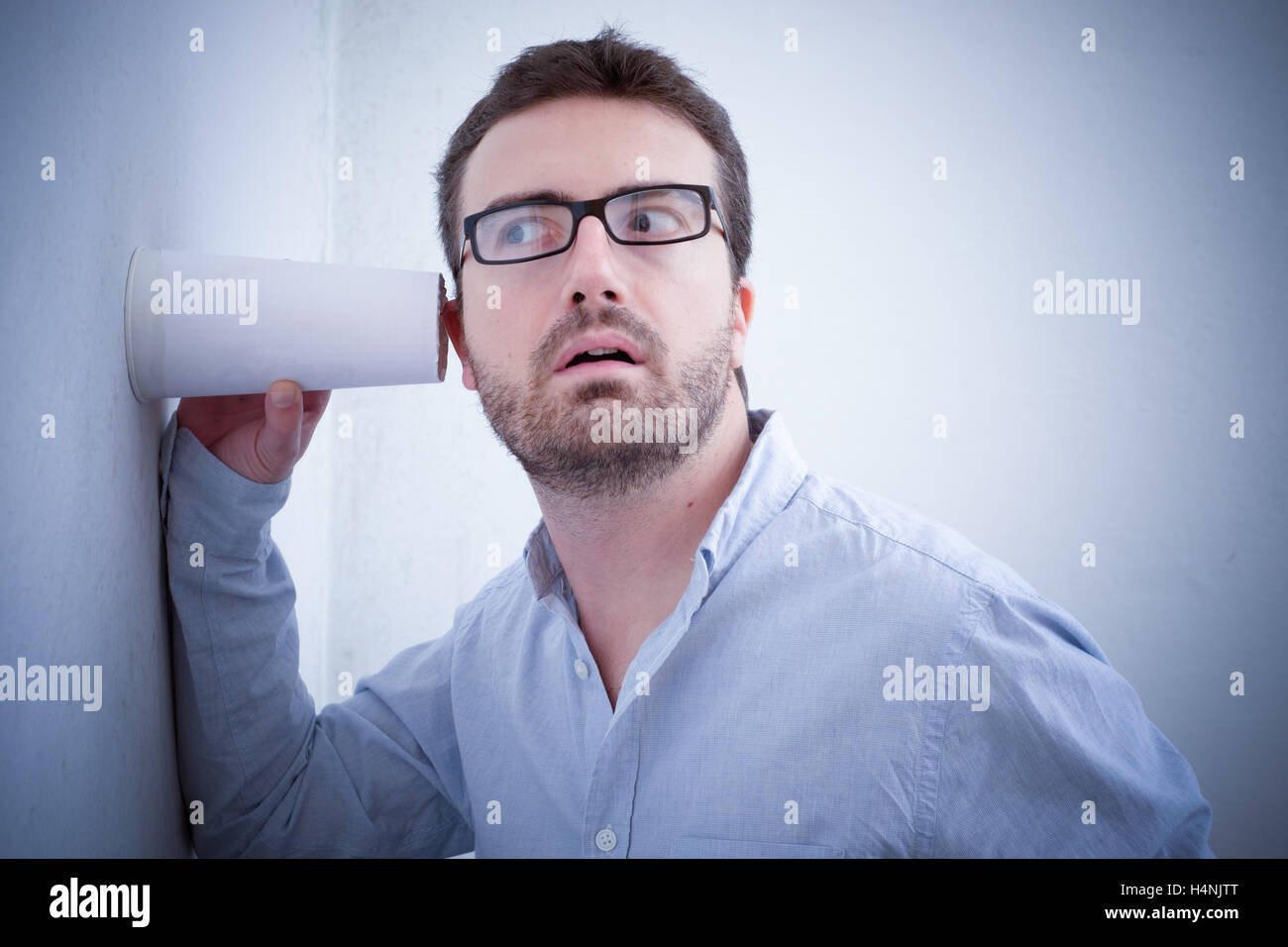 Man spying hires stock photography and images Alamy