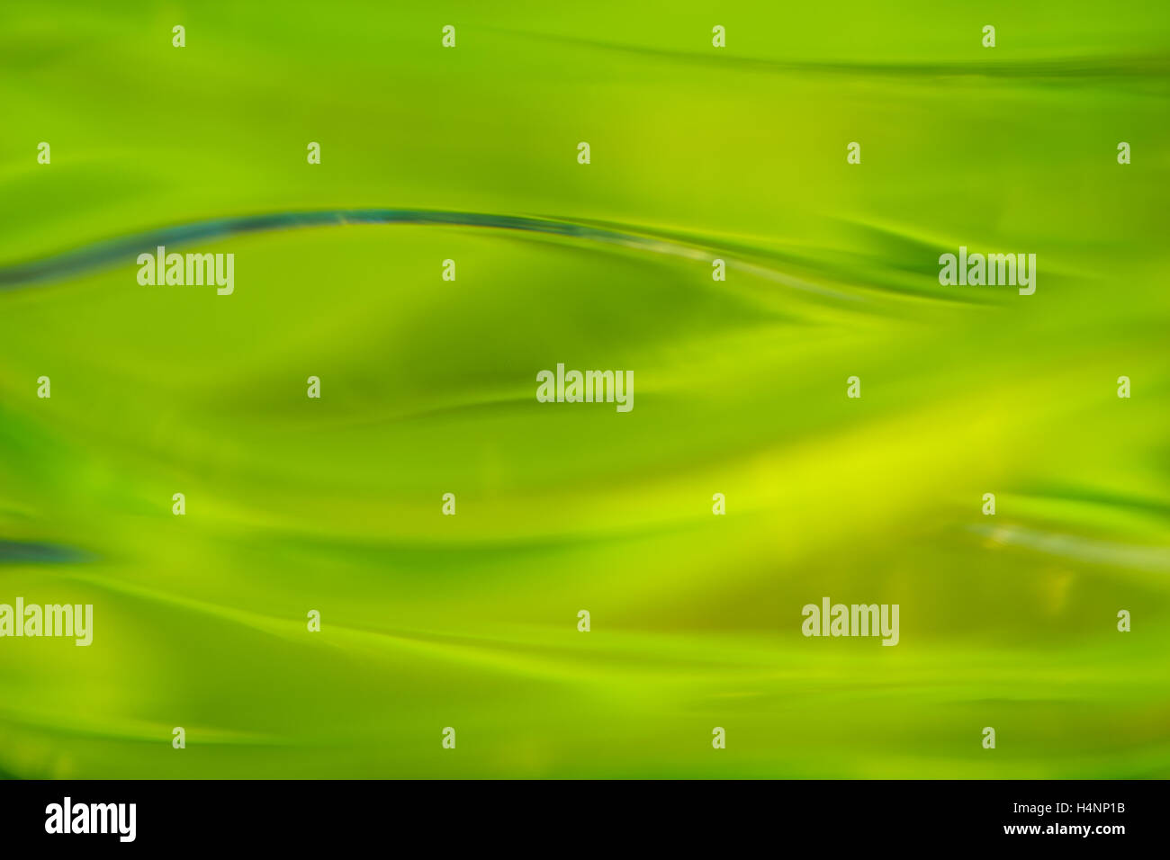 Abstract Green Waves Background Stock Photo