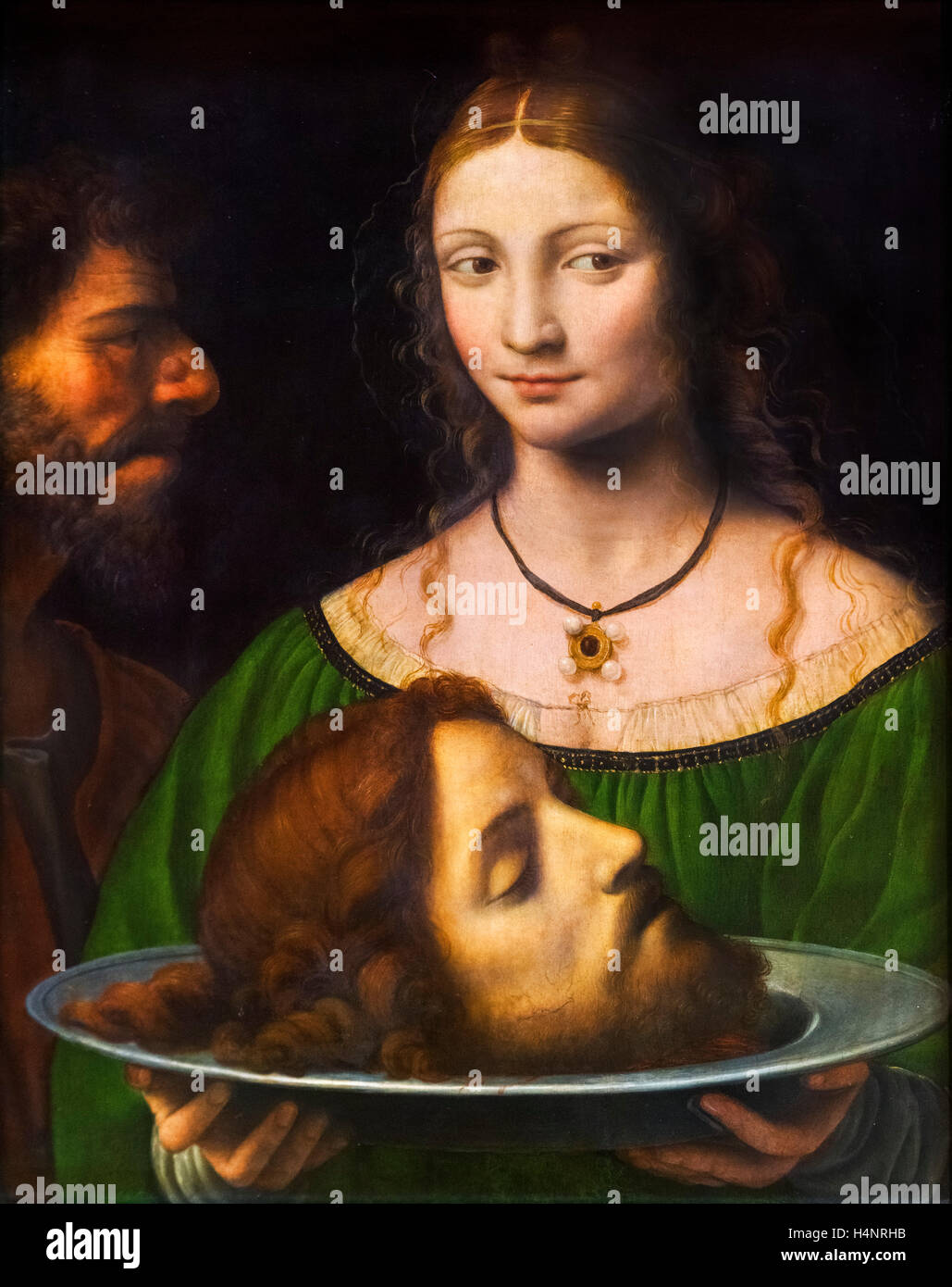 Salome with the Head of John the Baptist by Bernardino Luini (c.1480-1532), c.1525-1530 Stock Photo