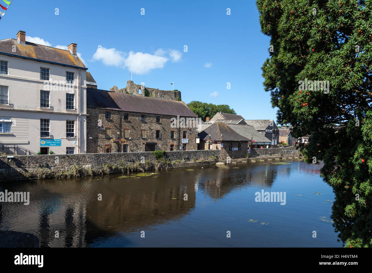 Haverfordwest Town Center, Pembrokeshire, Wales, UK Stock Photo Alamy