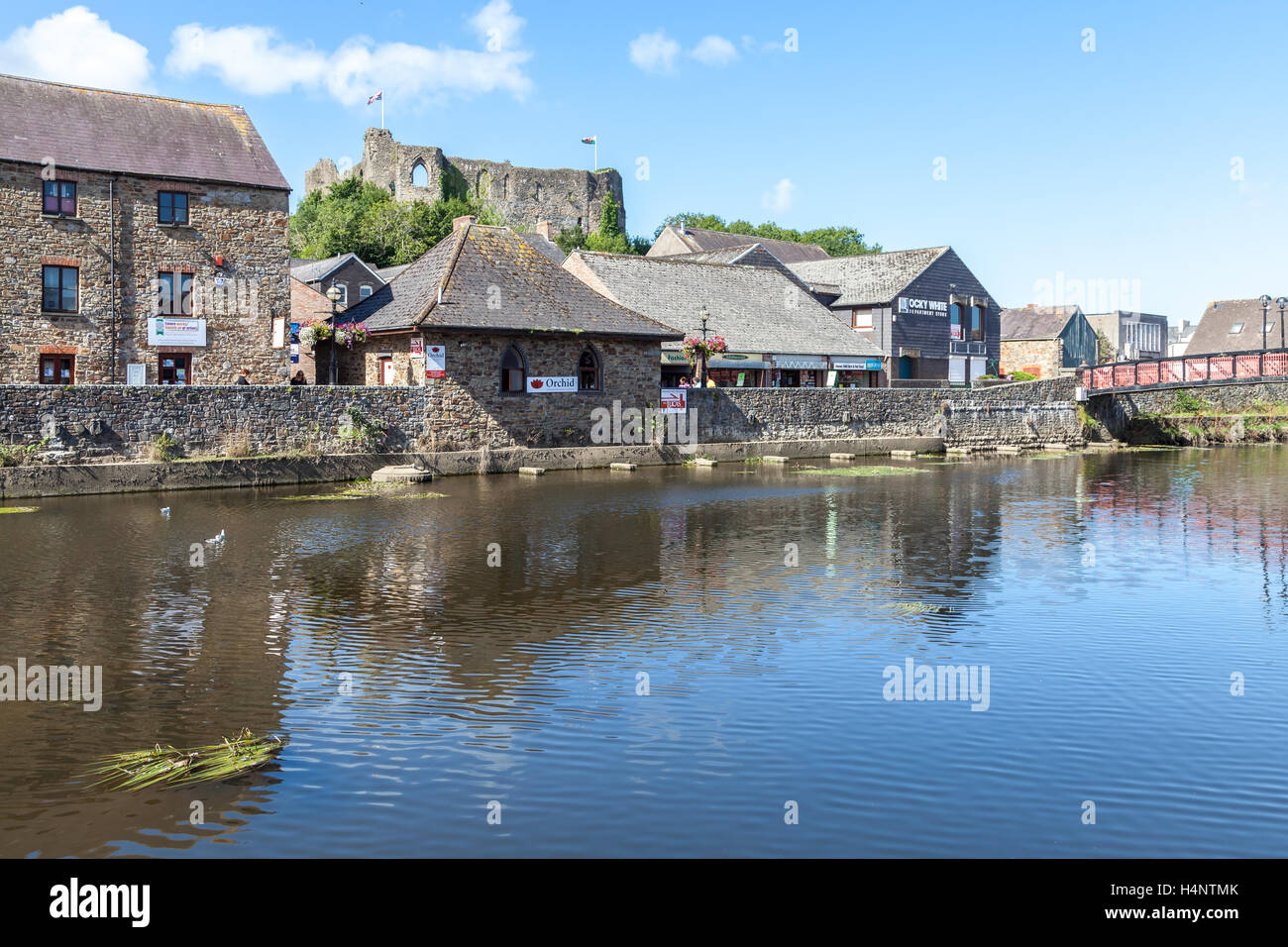 Haverfordwest Town Center, Pembrokeshire, Wales, UK Stock Photo Alamy