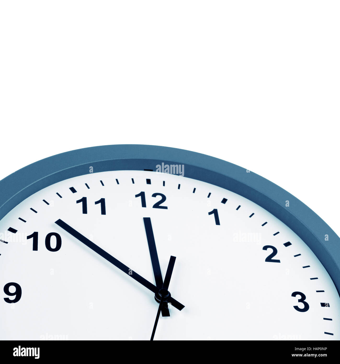 Closeup of hands on clock face Stock Photo Alamy