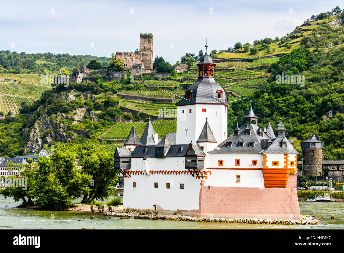 Pfalzgrafenstein Castle, Rhine Gorge, Germany, Europe Stock Photo
