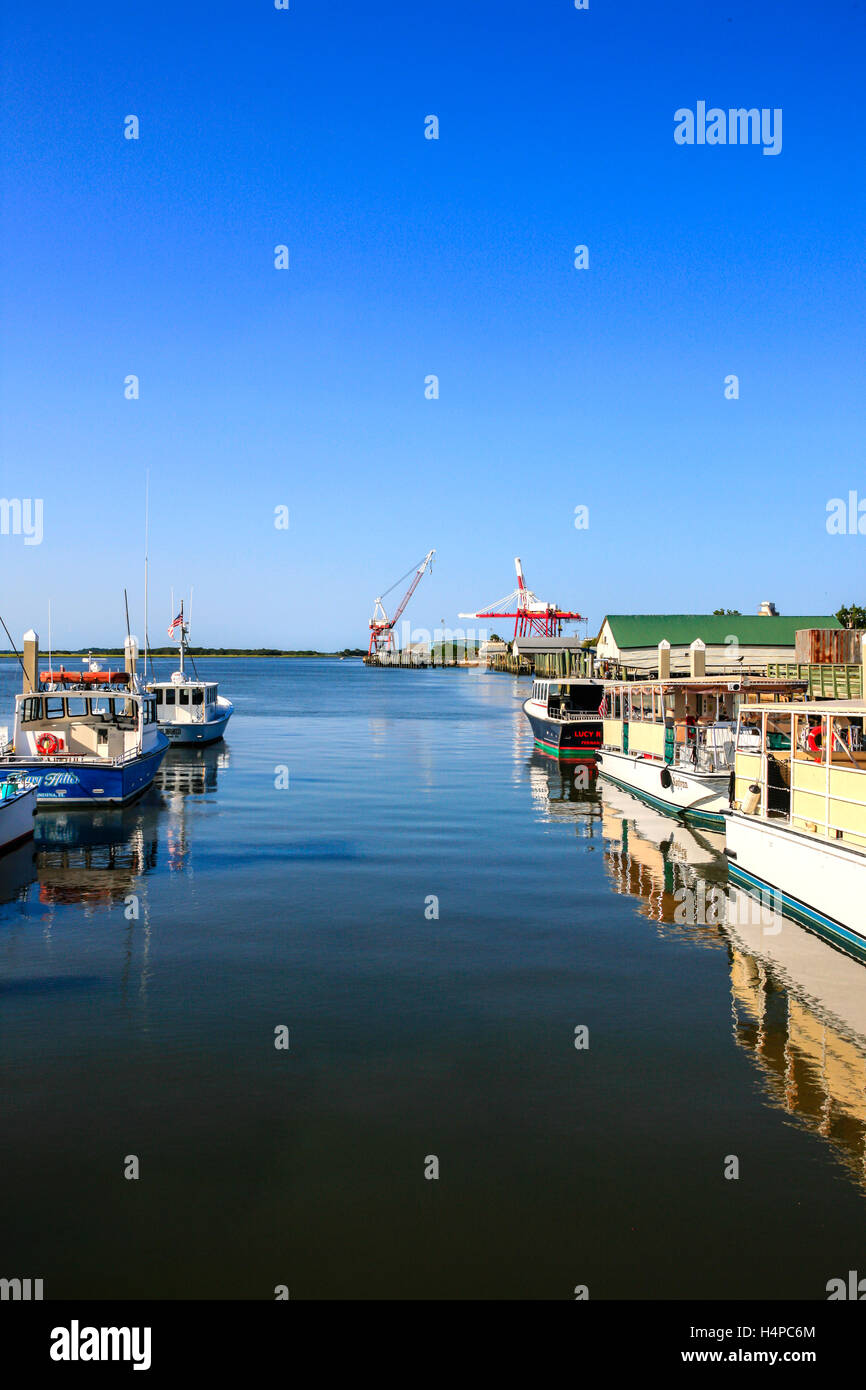 Fernandina Beach City Marina on the St. Mary's River in Florida Stock Photo Alamy