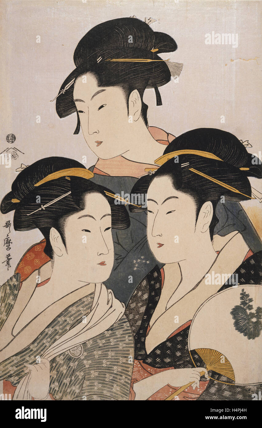 Tôji san bijin] = [Three beauties of the present day] - NYPL