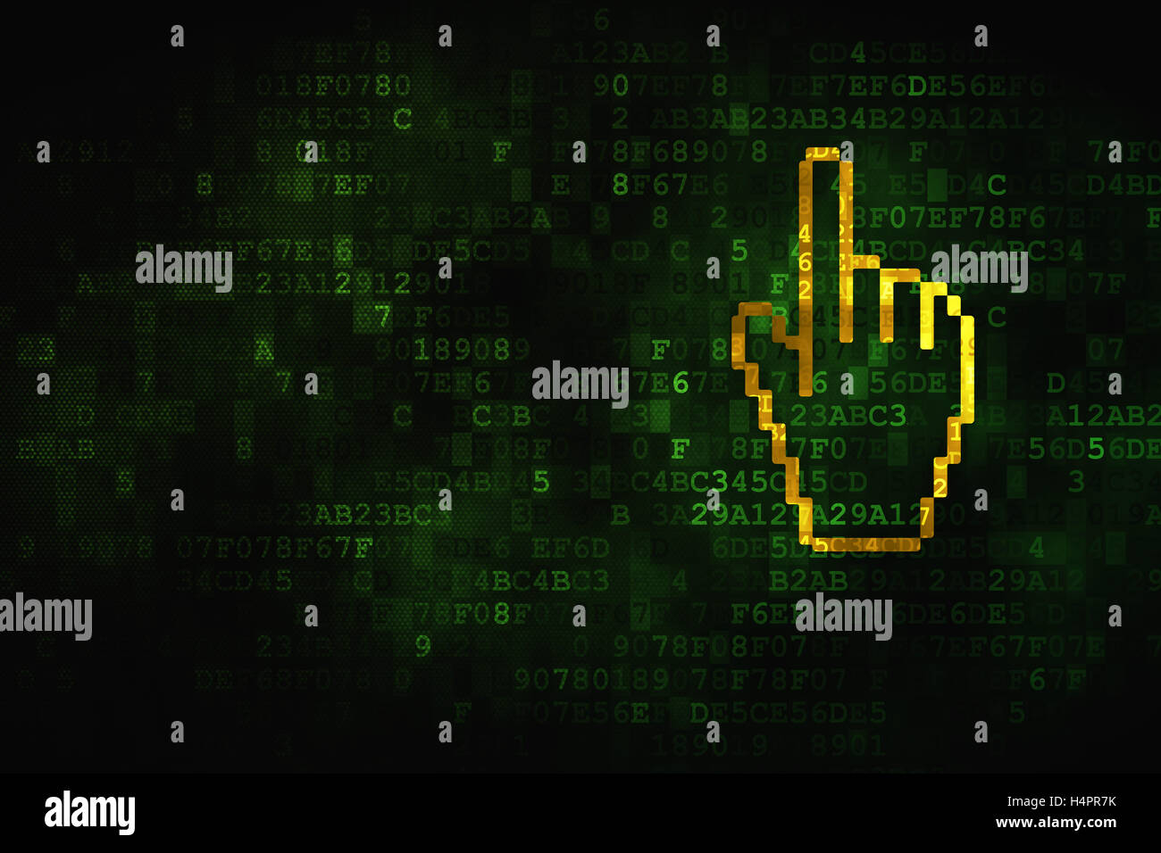 Developer Cursor Image Web development concept: Mouse Cursor on digital background Stock Photo ...