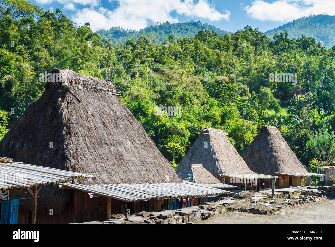 Stone age village Stock Photo Alamy