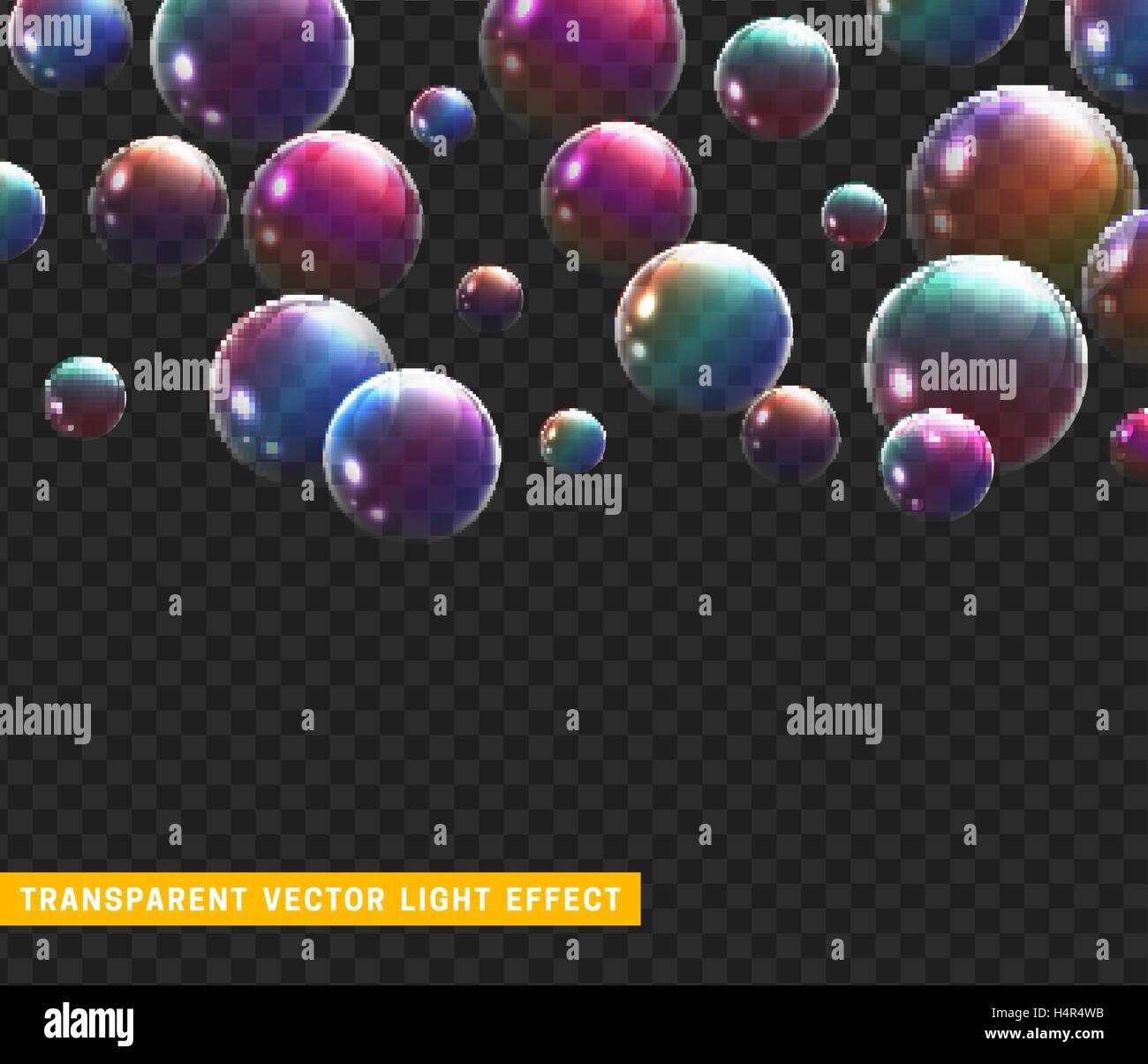Bubbles soap realistic set isolated with transparent background vector ...