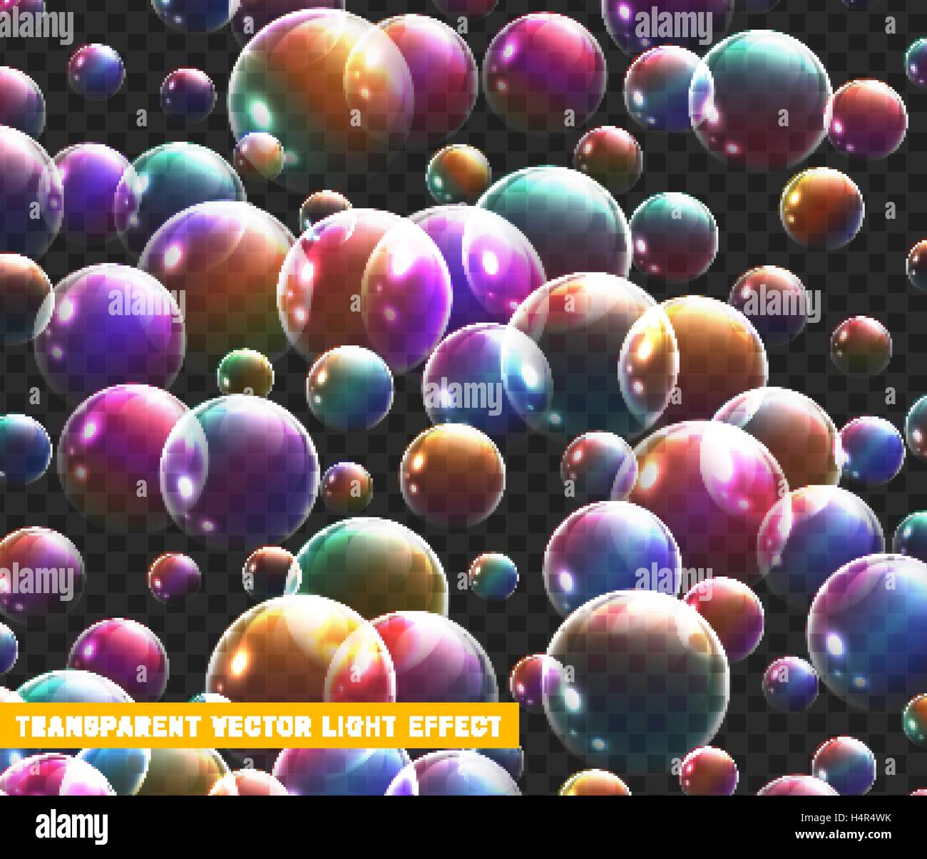 Bubbles soap realistic set isolated with transparent background vector ...