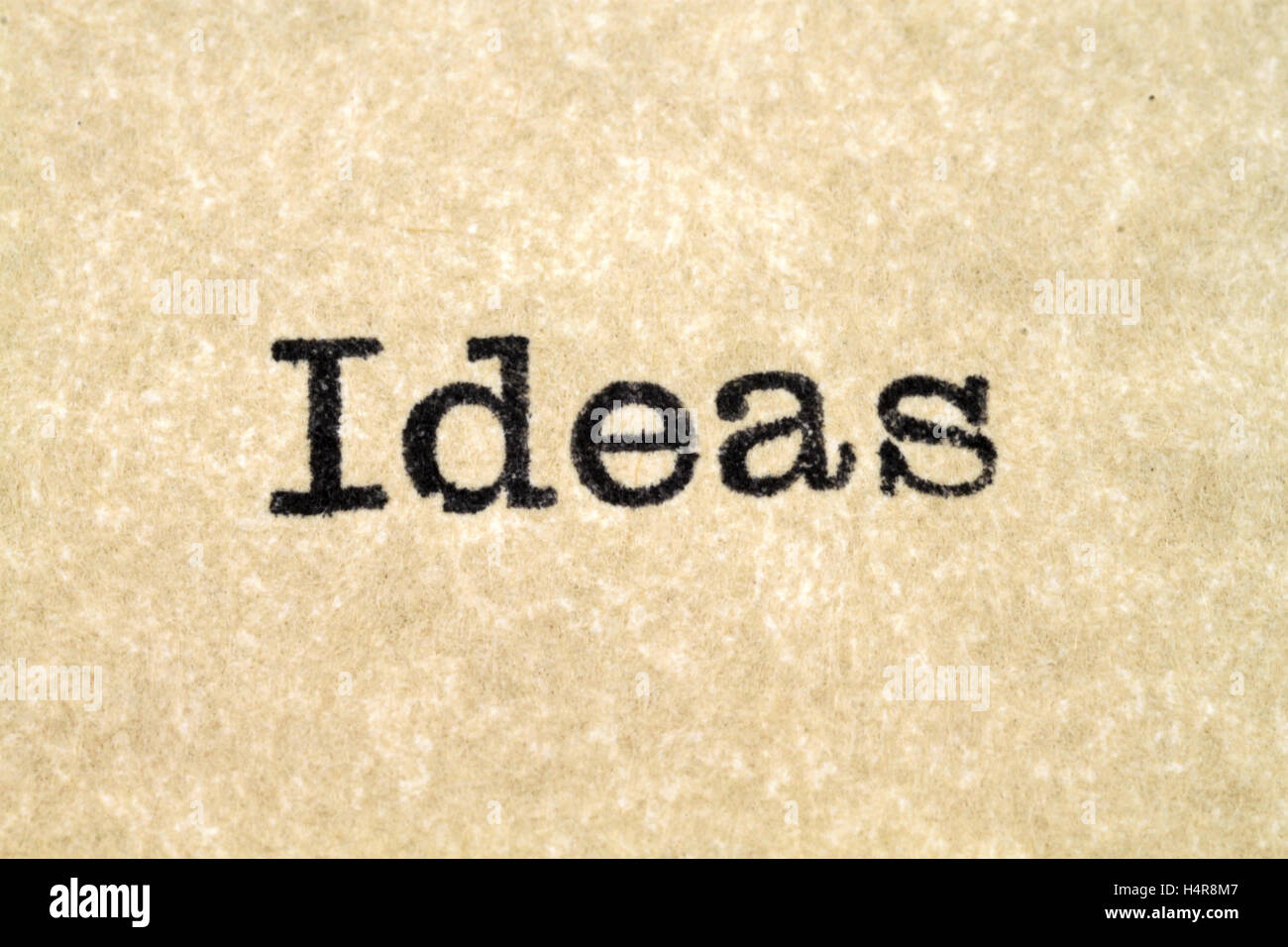 Ideas Typewriter Type Stock Photo Alamy