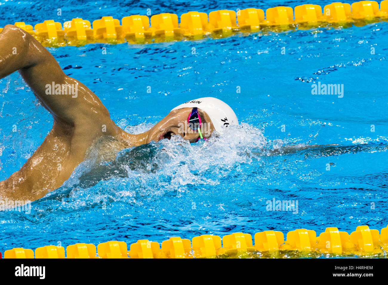 Rio de Janeiro, Brazil. 6 August 2016.Yang Sun (CHN) competing in the ...