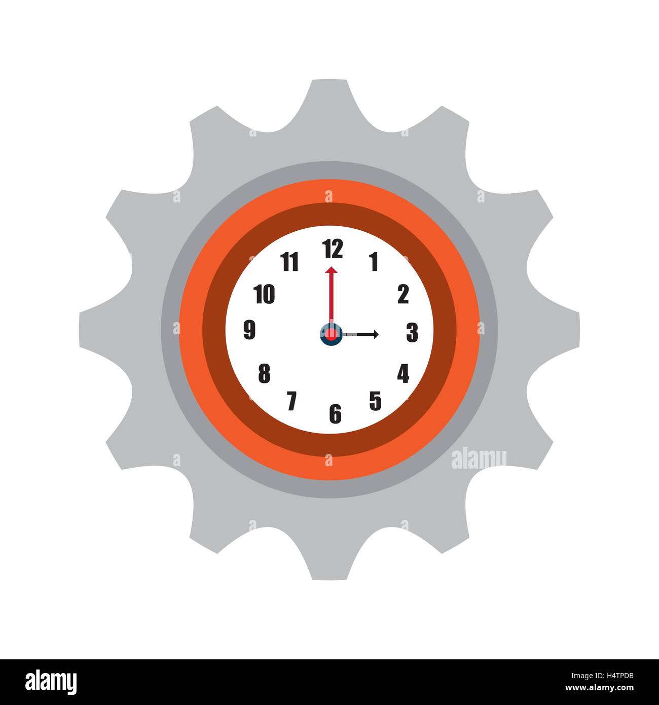 time clock watch icon Stock Vector Image & Art - Alamy