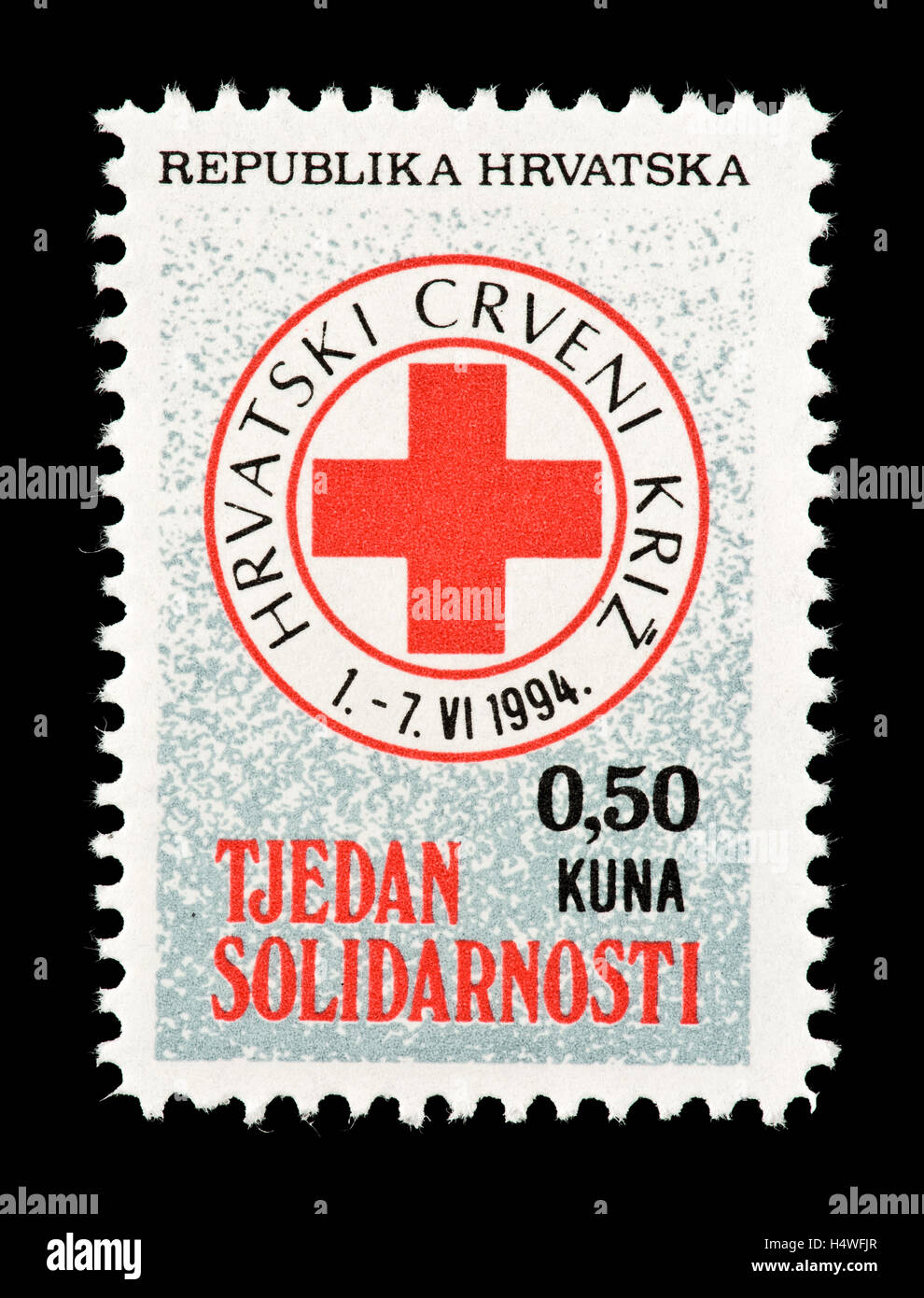 Postage from issued Red Cross Solidarity Stock Photo - Alamy