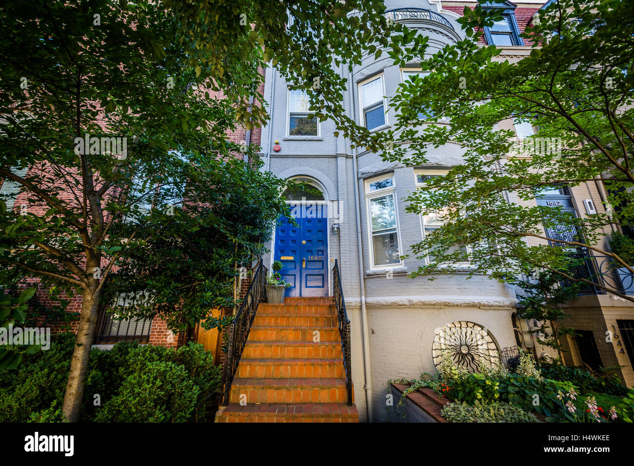 Houses near Dupont Circle, in Washington, DC Stock Photo Alamy