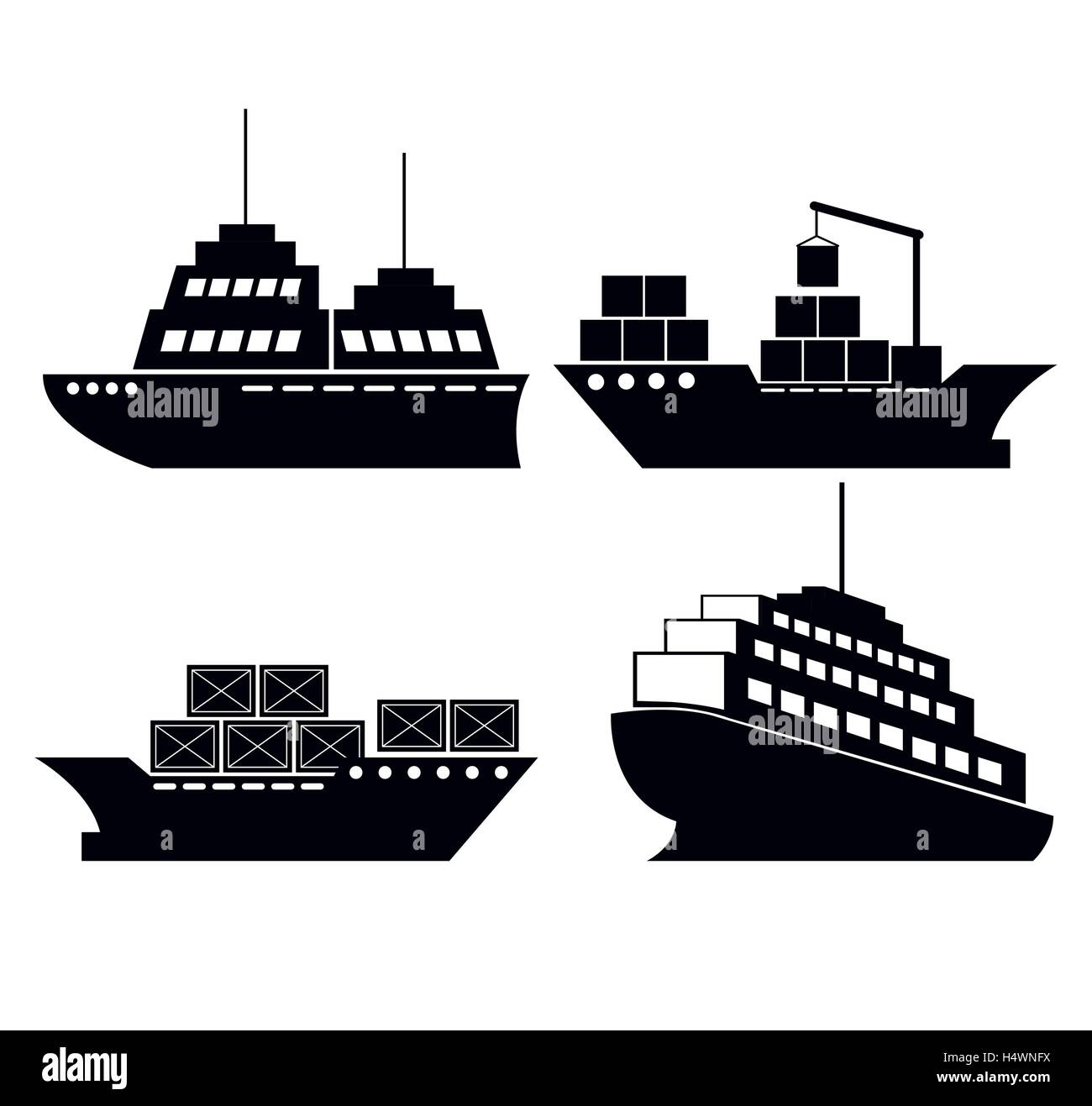 Commercial fishing vessels Stock Vector Images - Alamy