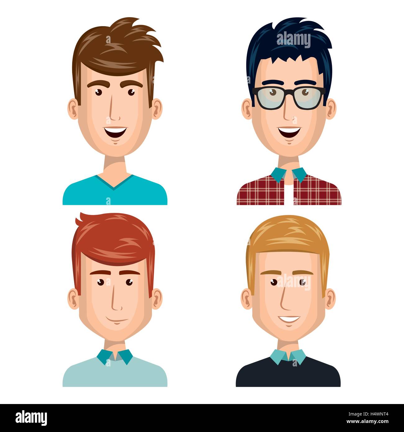 young people set avatars Stock Vector Image & Art - Alamy